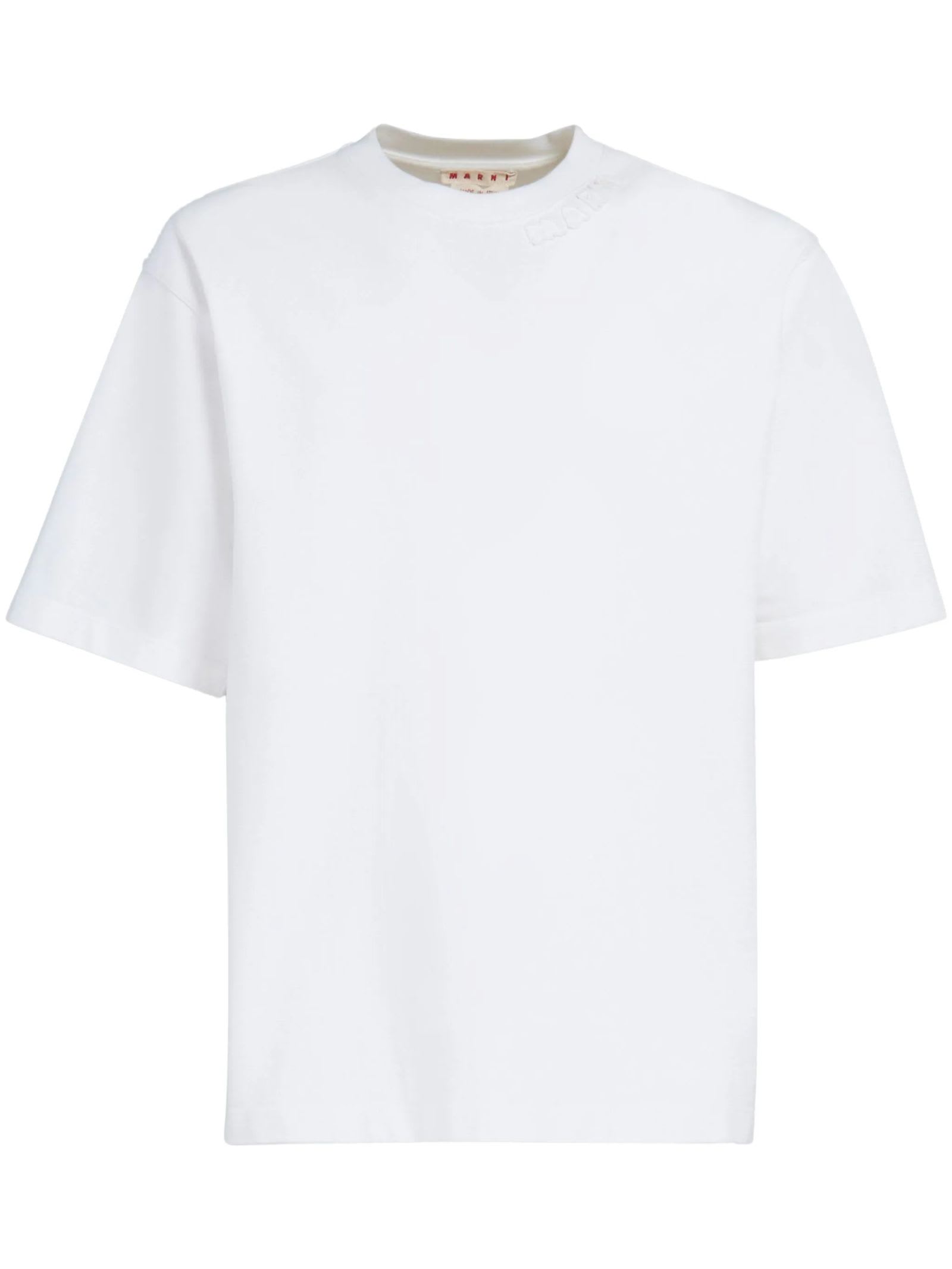 Shop Marni T-shirts And Polos White
