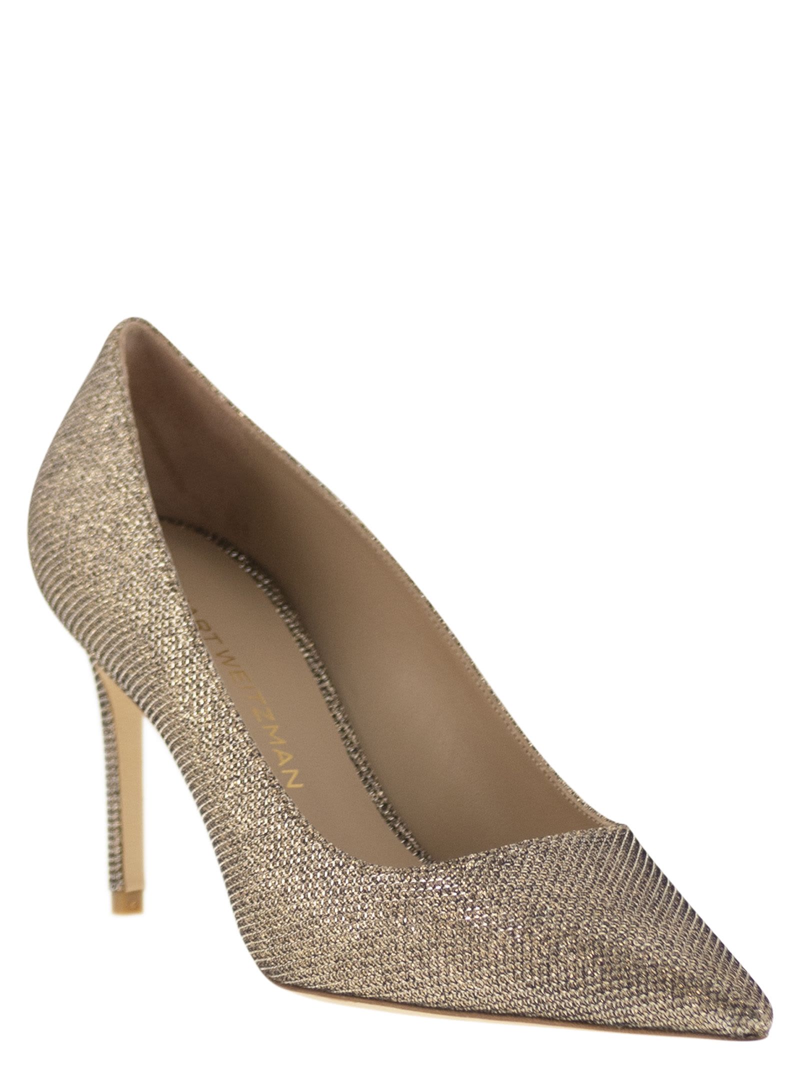 Stuart Weitzman Linsi 75 Pump In Gold