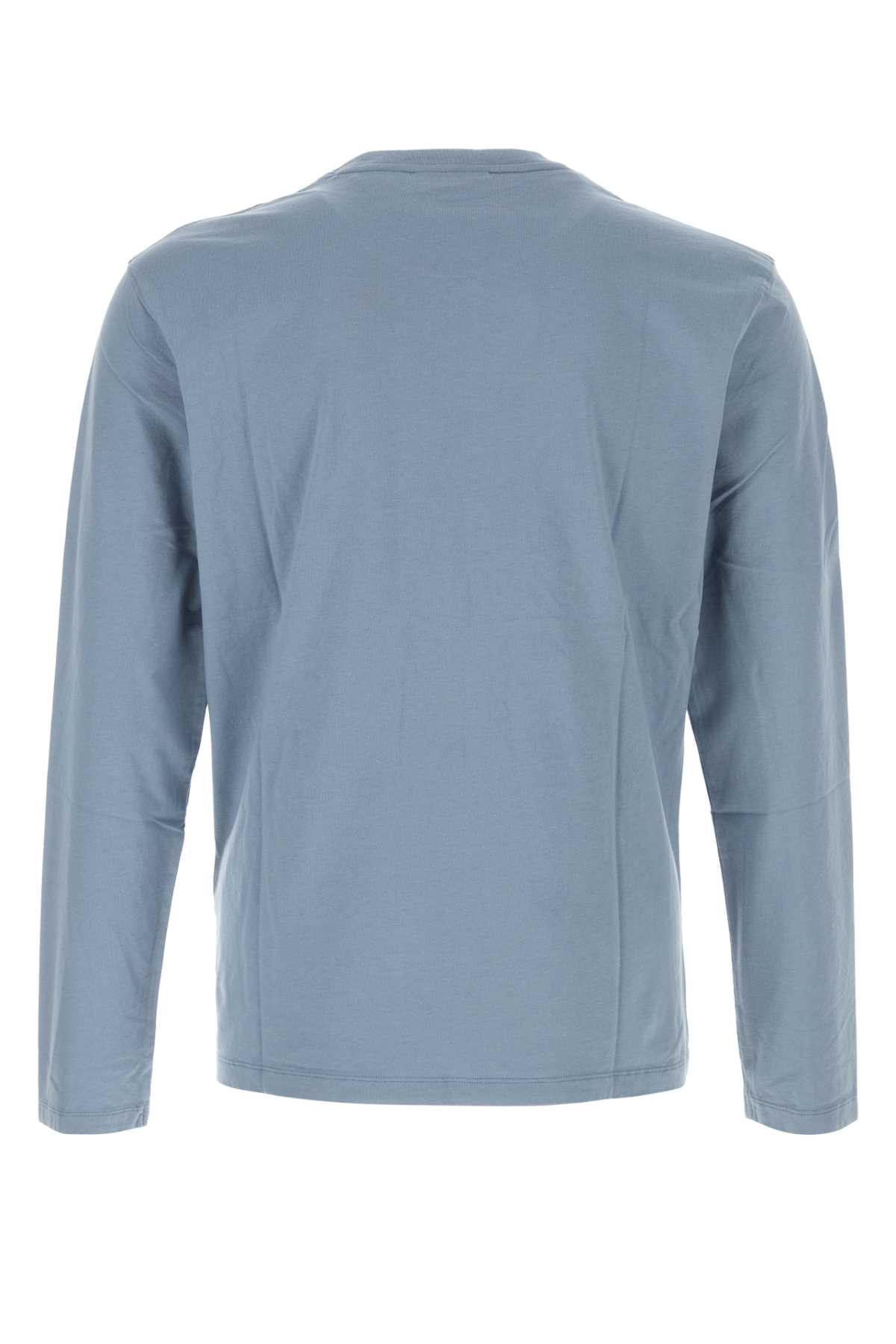 MAISON KITSUNÉ POWDER BLUE COTTON T-SHIRT 