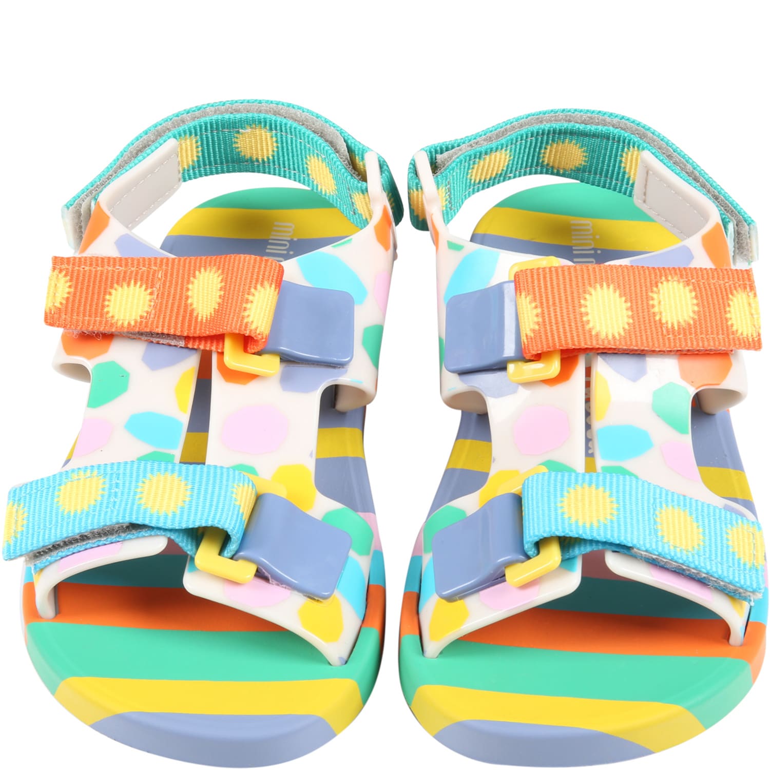 Shop Melissa Multicolor Sandals For Kids With Prints
