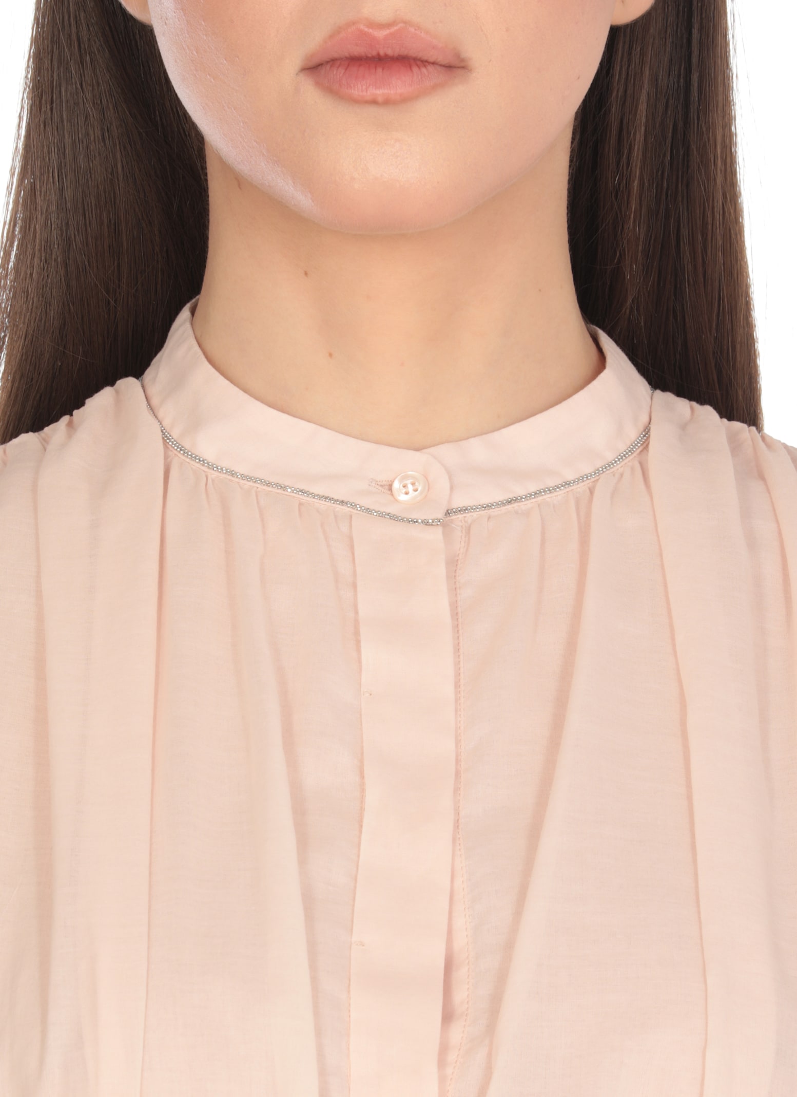 Peserico Pink Cotton Blouse