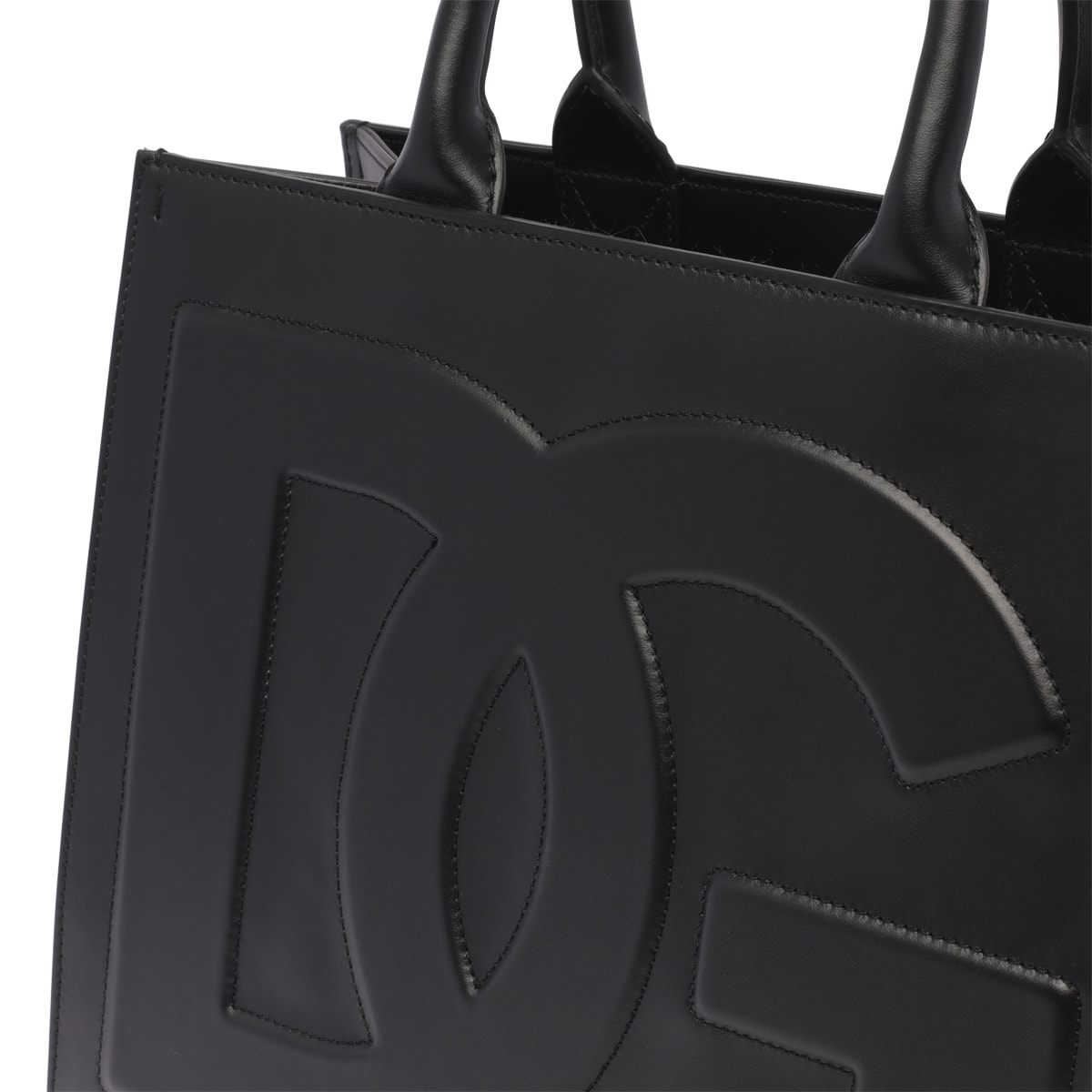 Shop Dolce & Gabbana Dg Logo Handbag In Black