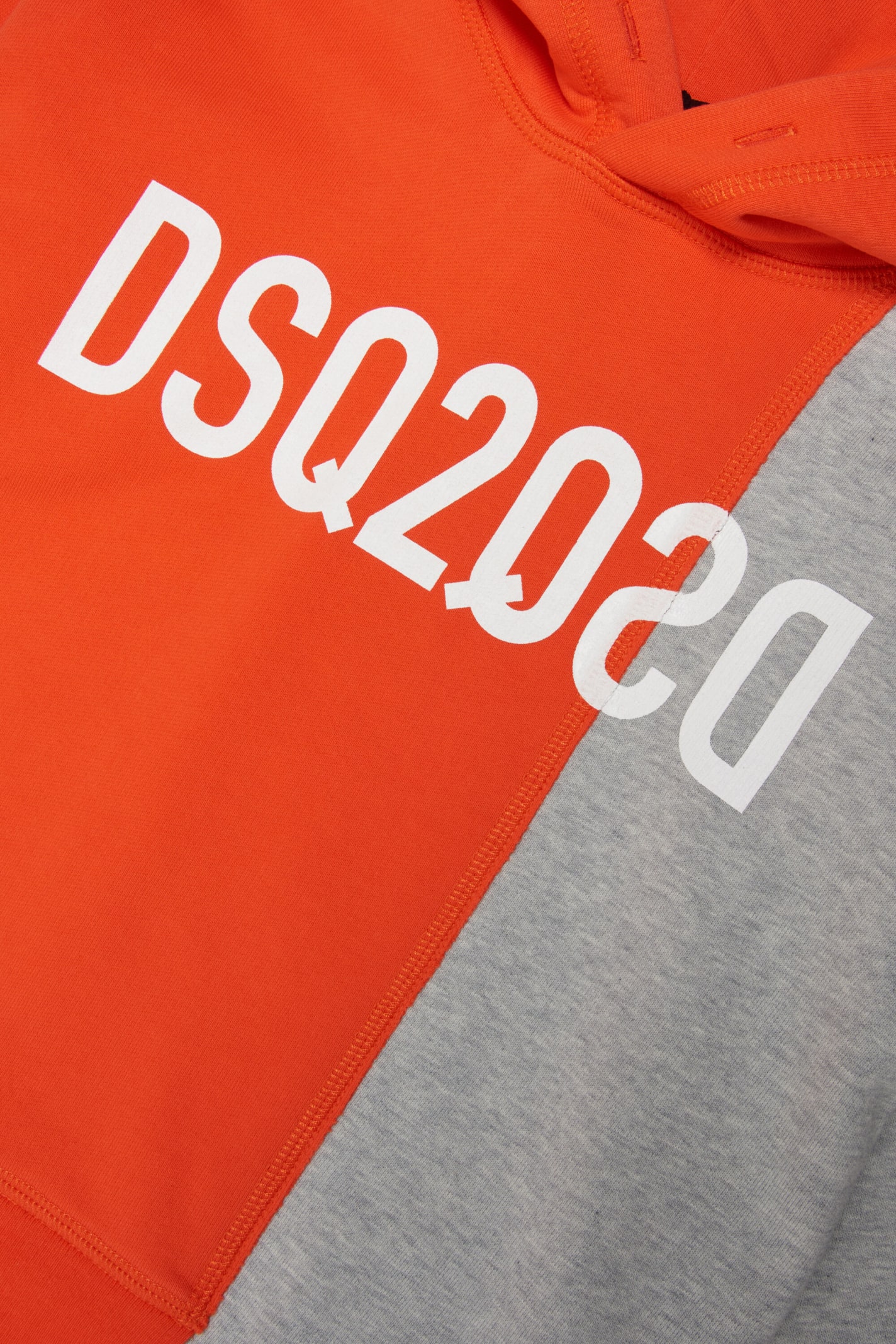Shop Dsquared2 D2t925u Relax T-shirt Dsquared Grey Mélange Jersey T-shirt With Logo In Grigio