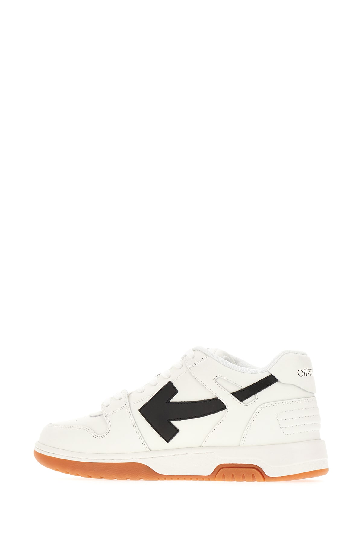 Shop Off-white Ivory Leather And Polyester Out Off Office Sneakers In Bianco Nero