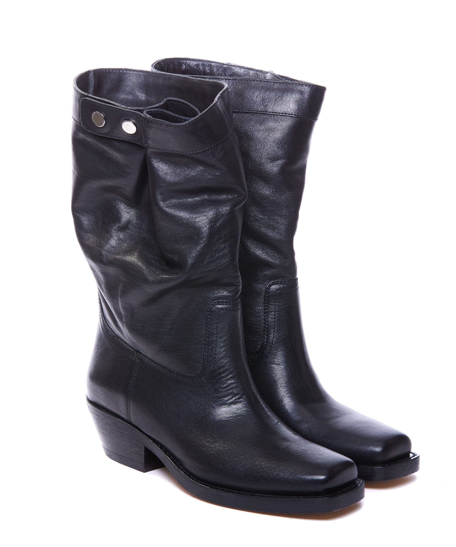 Shop Isabel Marant Ademe Boots In Black