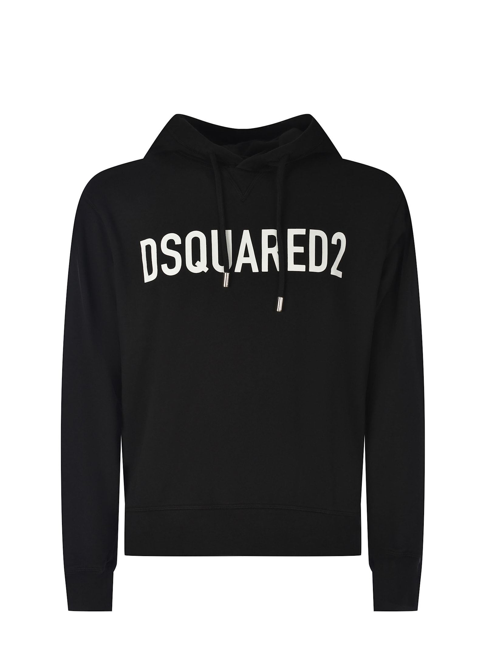 Shop Dsquared2 Hoodie Sweatshirt  Made Of Cotton In Black