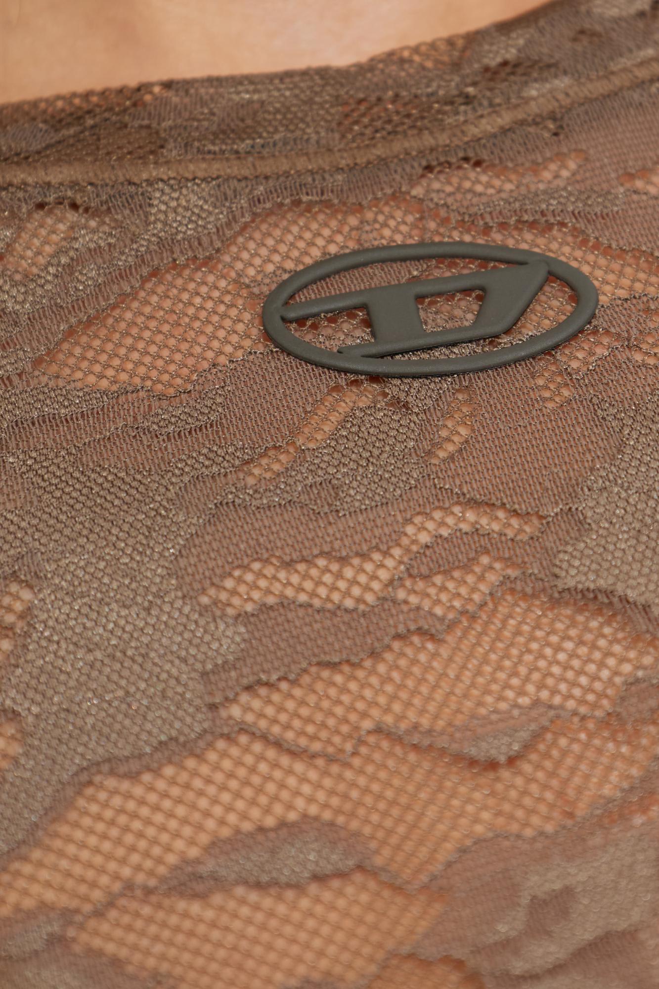 Diesel Camouflage Print T-shirt In Brown
