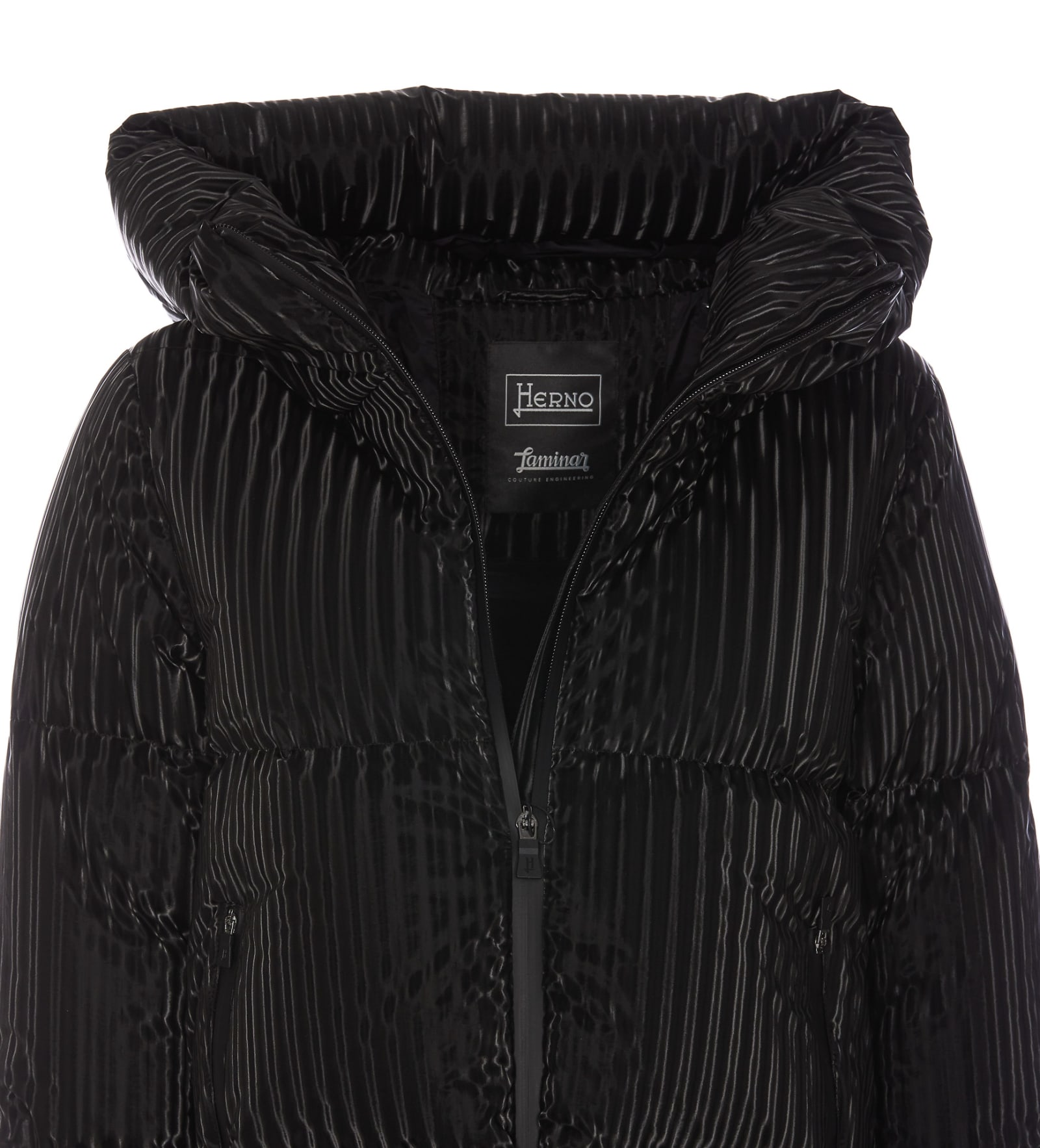 Shop Herno Down Jacket In Black