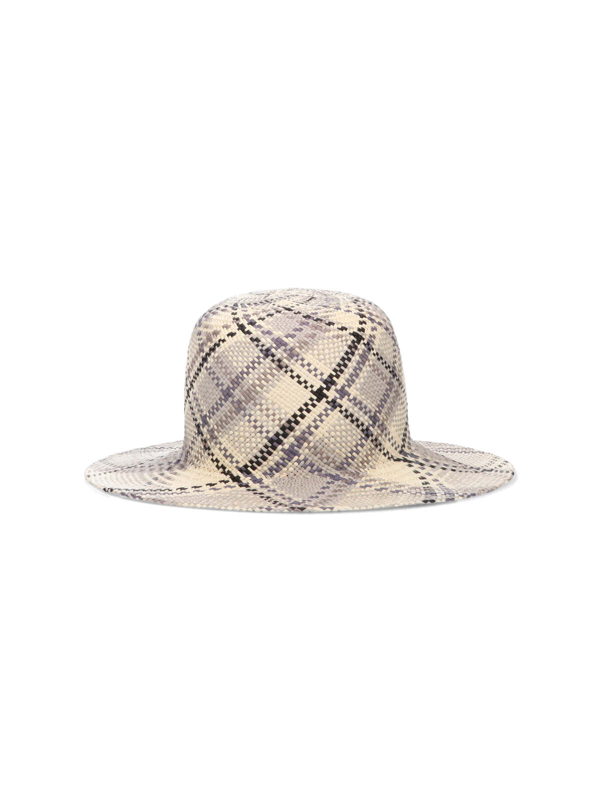 Shop Thom Browne Madras Straw Hat In Beige