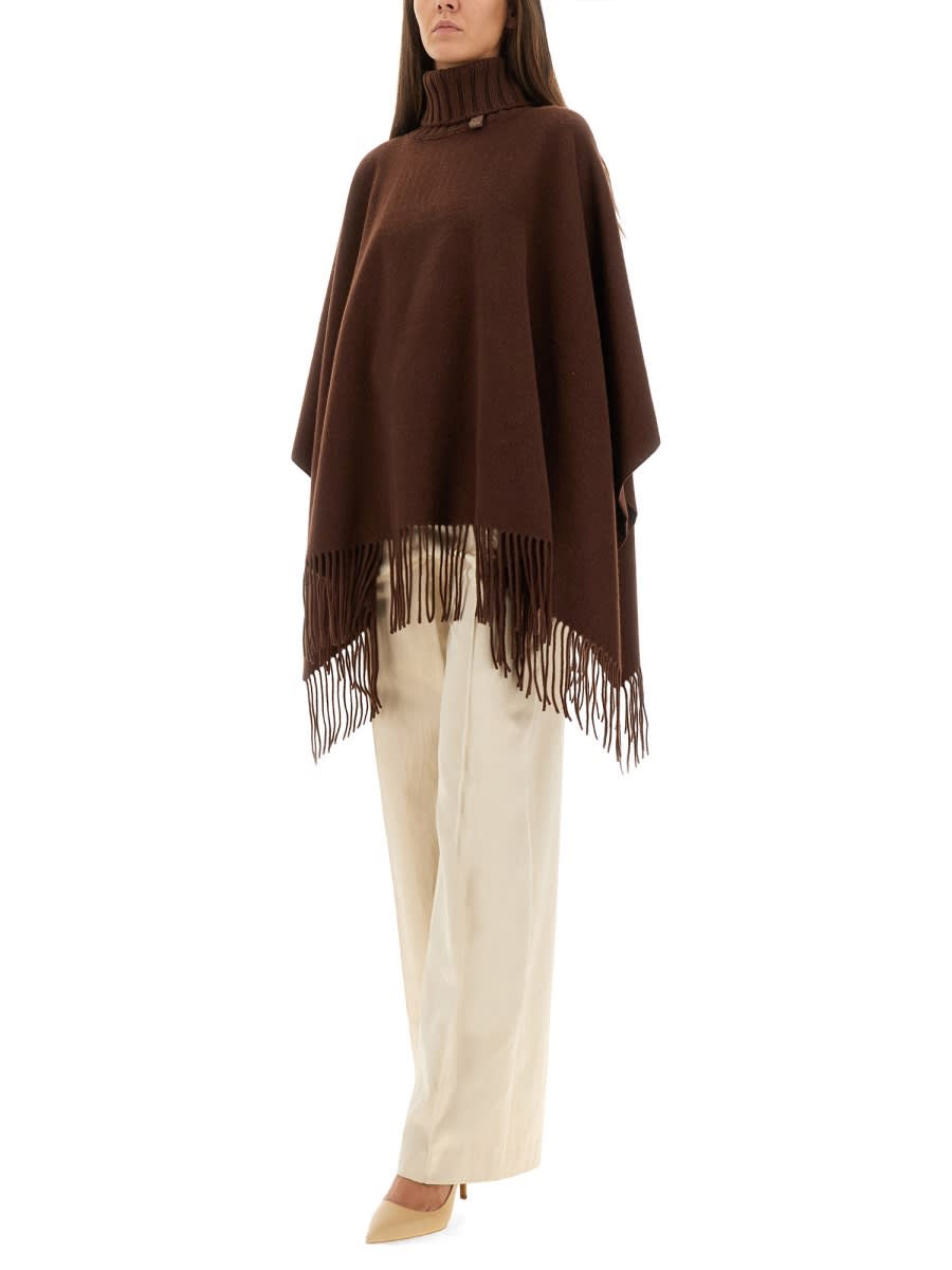 Fabiana Filippi Platinum Hood In Brown