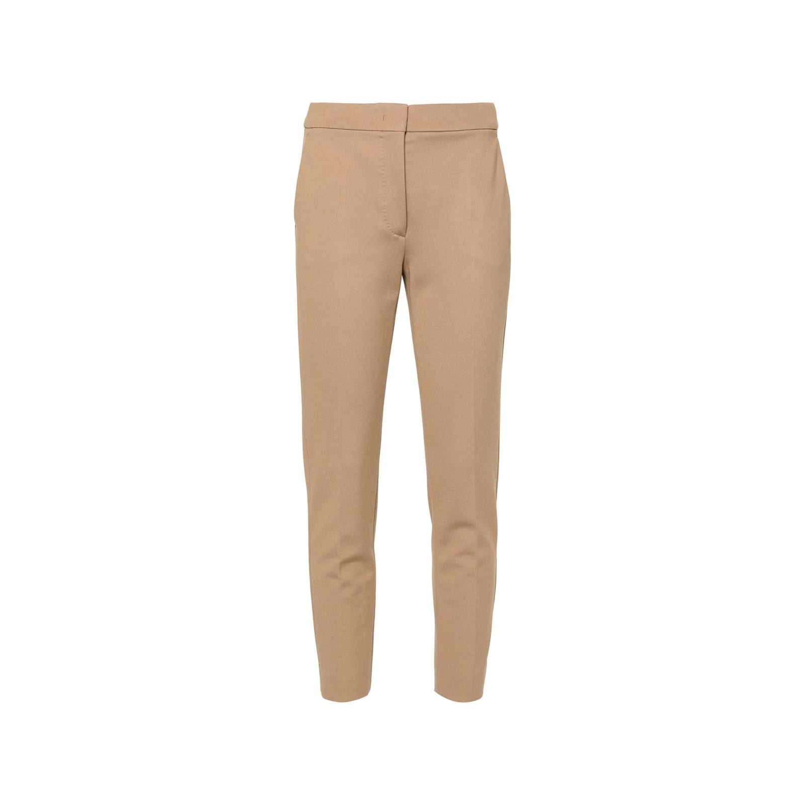 Max Mara Pegno Jersey Cigarette Trousers In Brown
