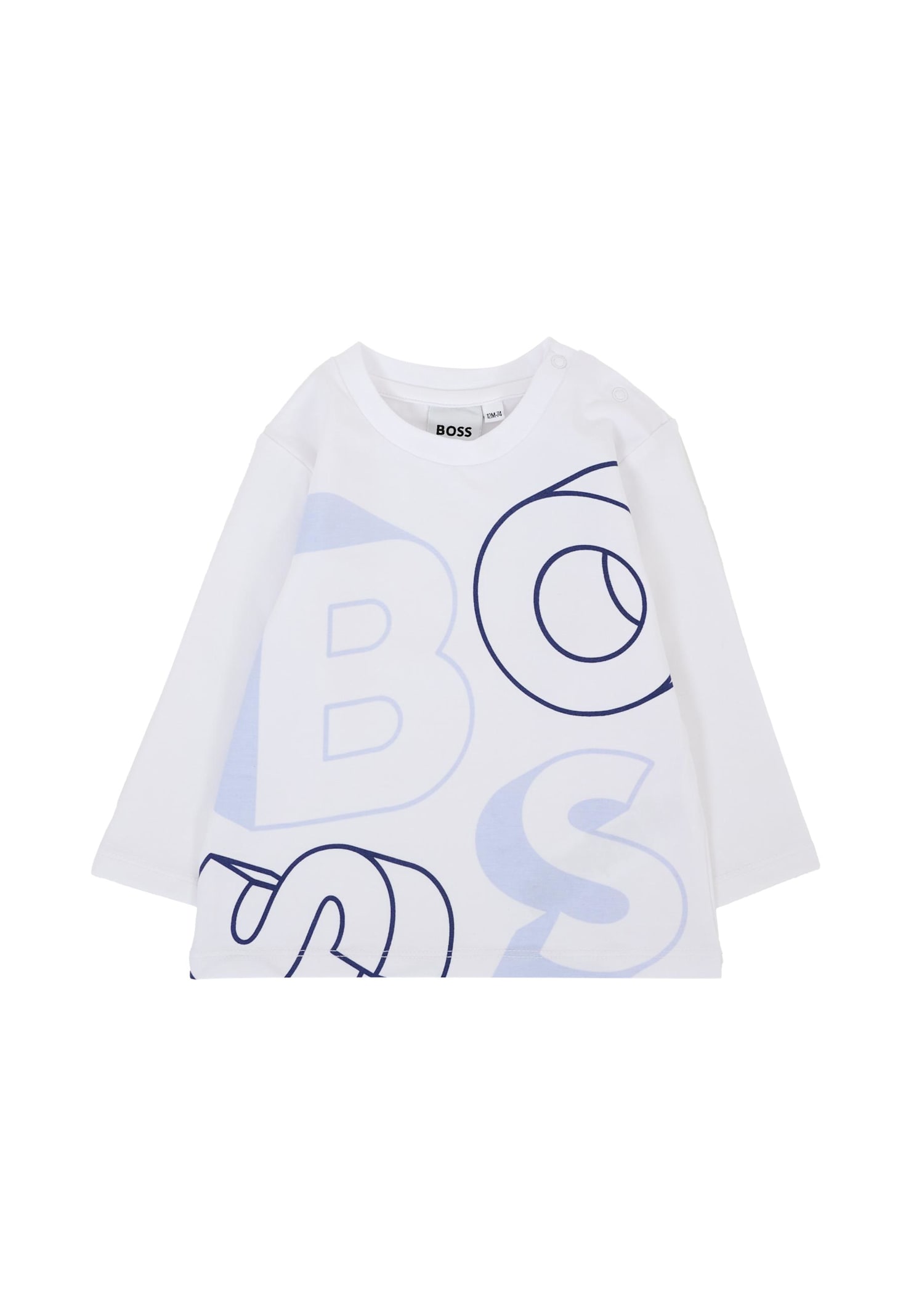 Hugo Boss Light Blue Set For Baby Boy With Logo In Blue