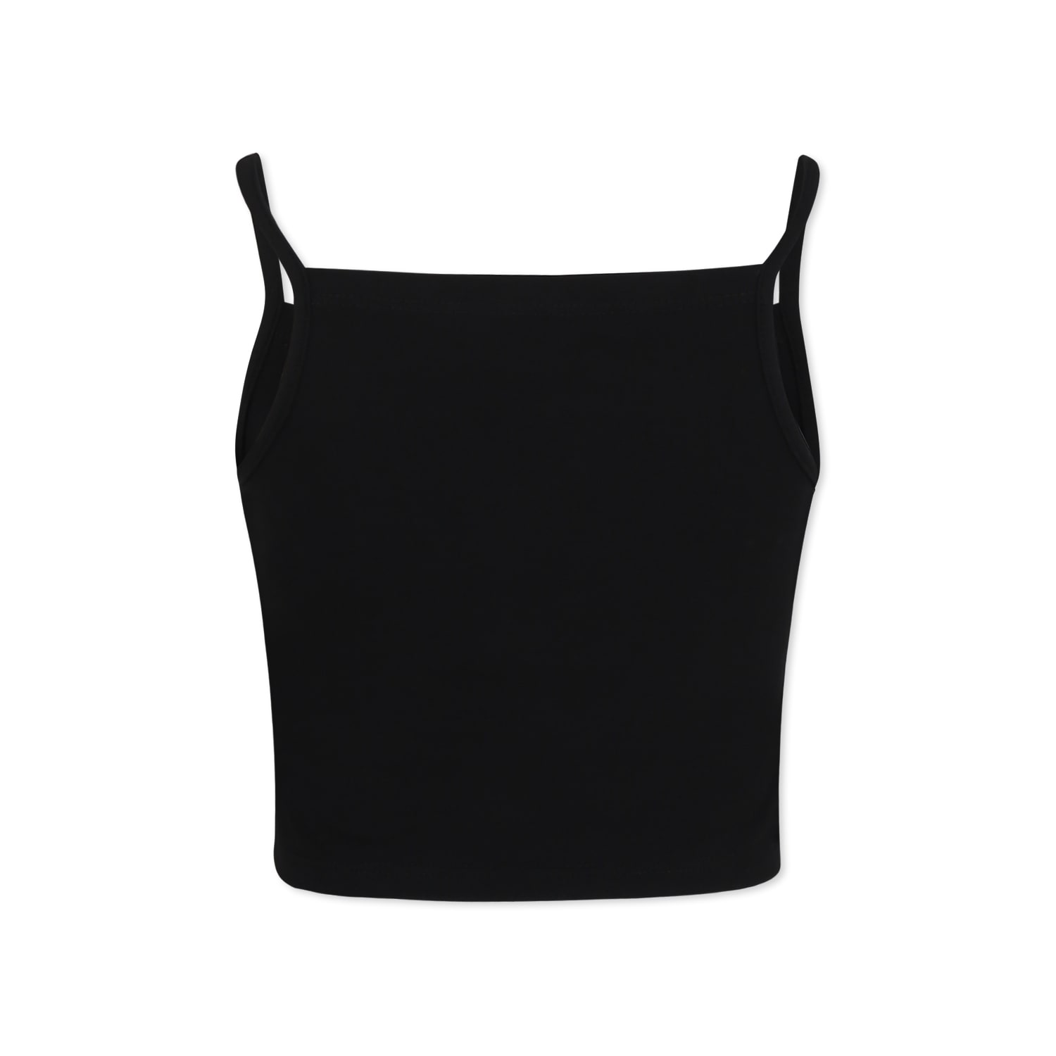 Diesel Black Top For Girl With Logo In Black