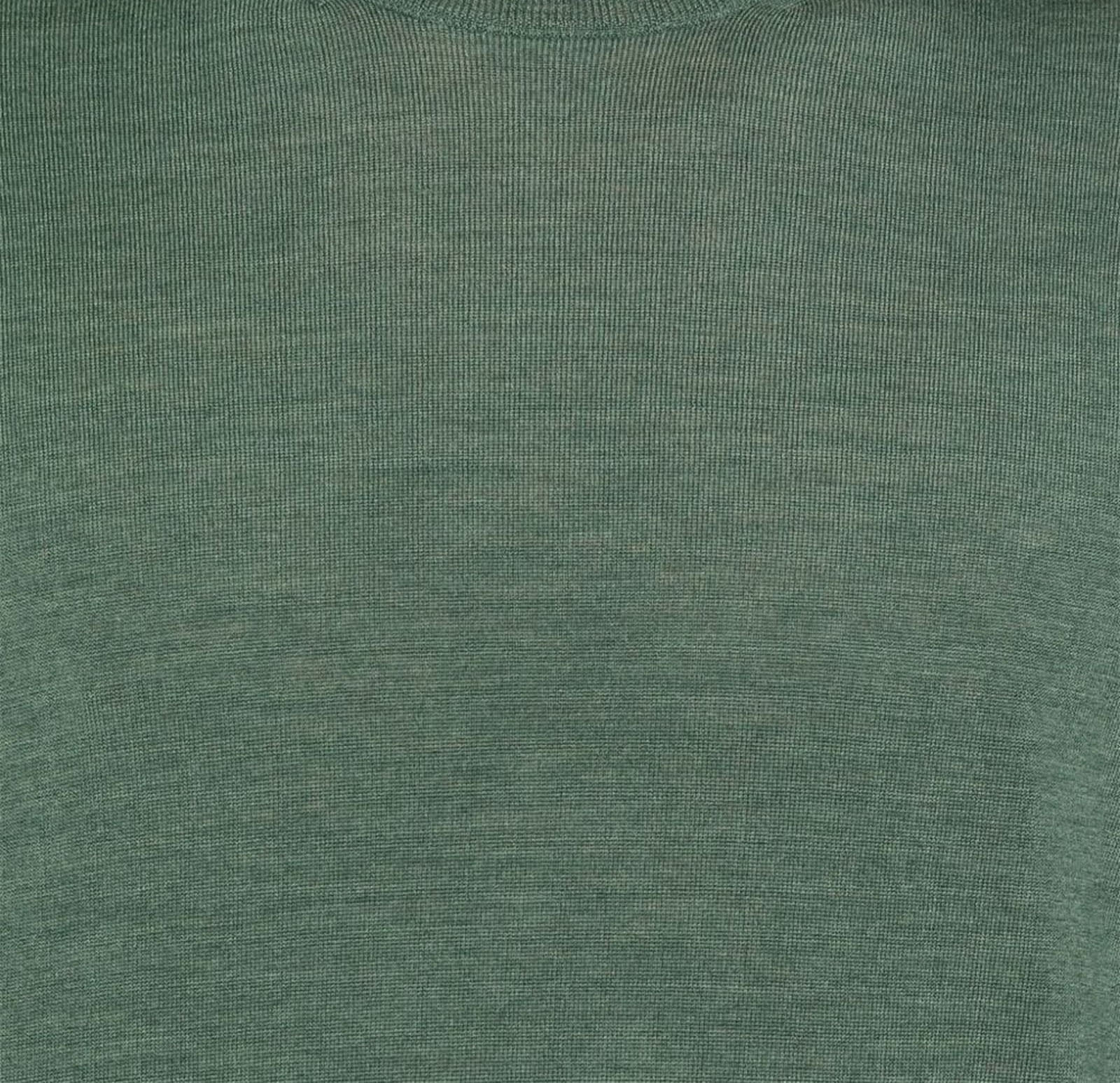 Shop Malo Green Virgin Wool Sweater