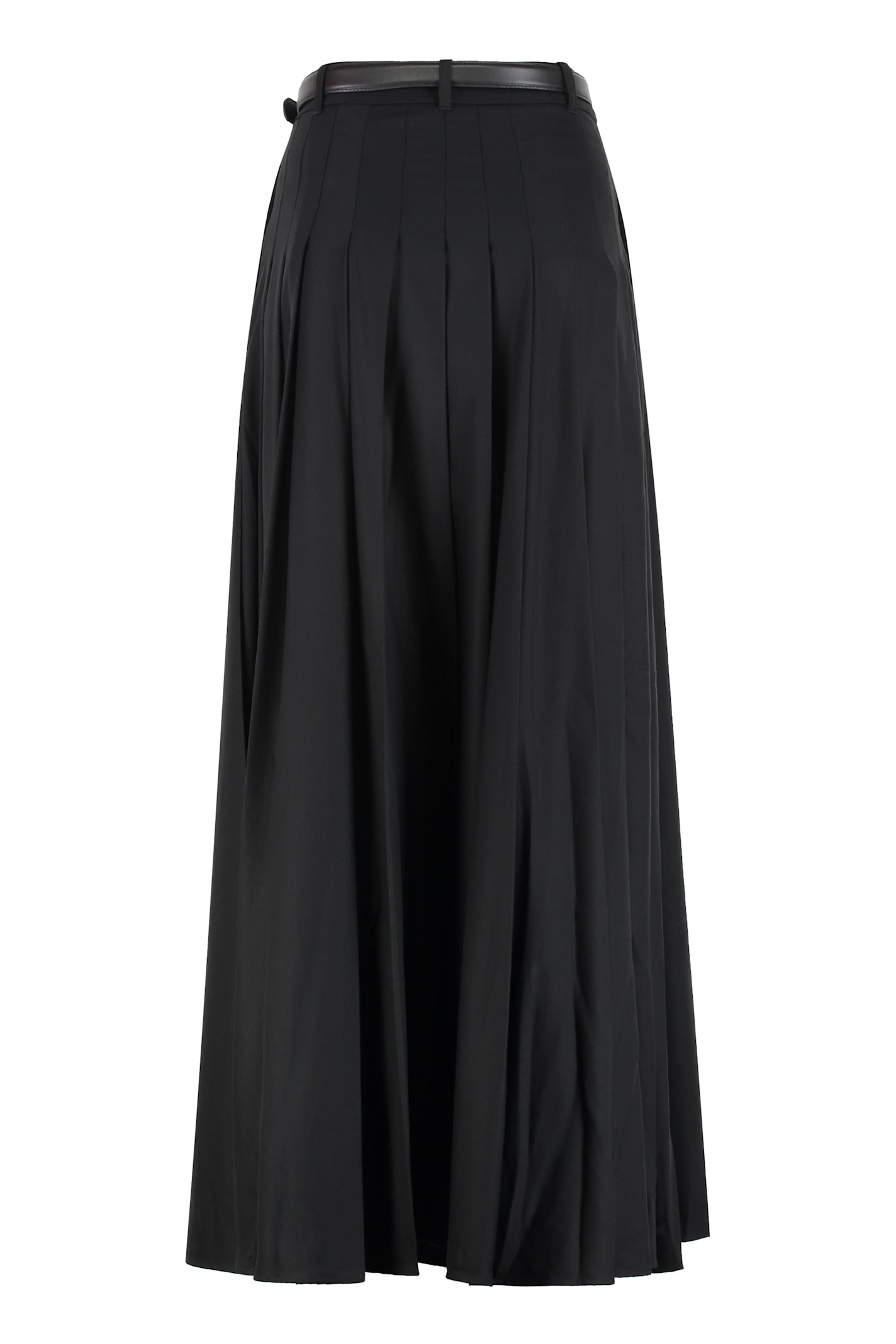 Self-portrait Pleated Skirt In Black