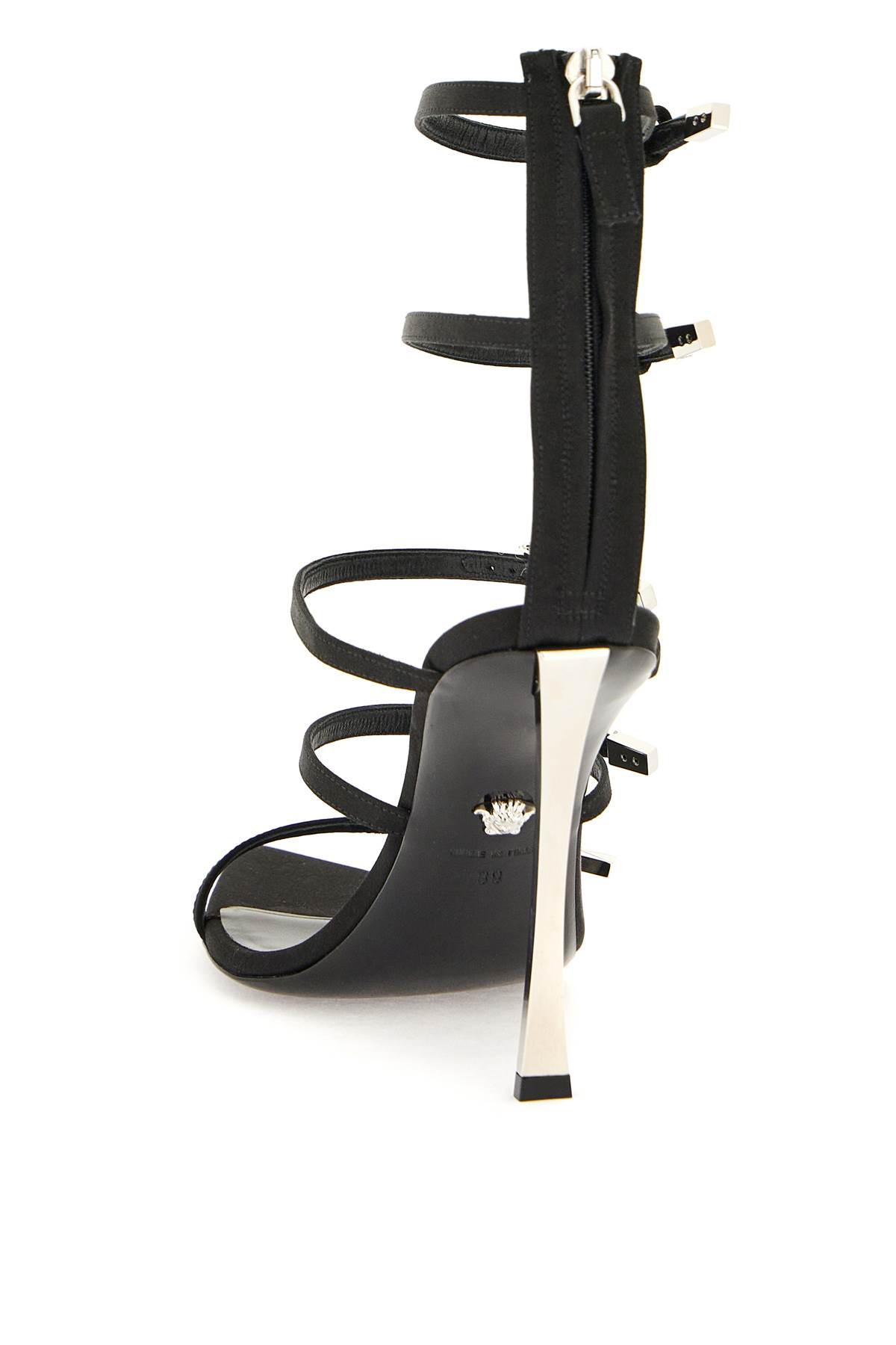 Versace Pin-points Sandals In Black