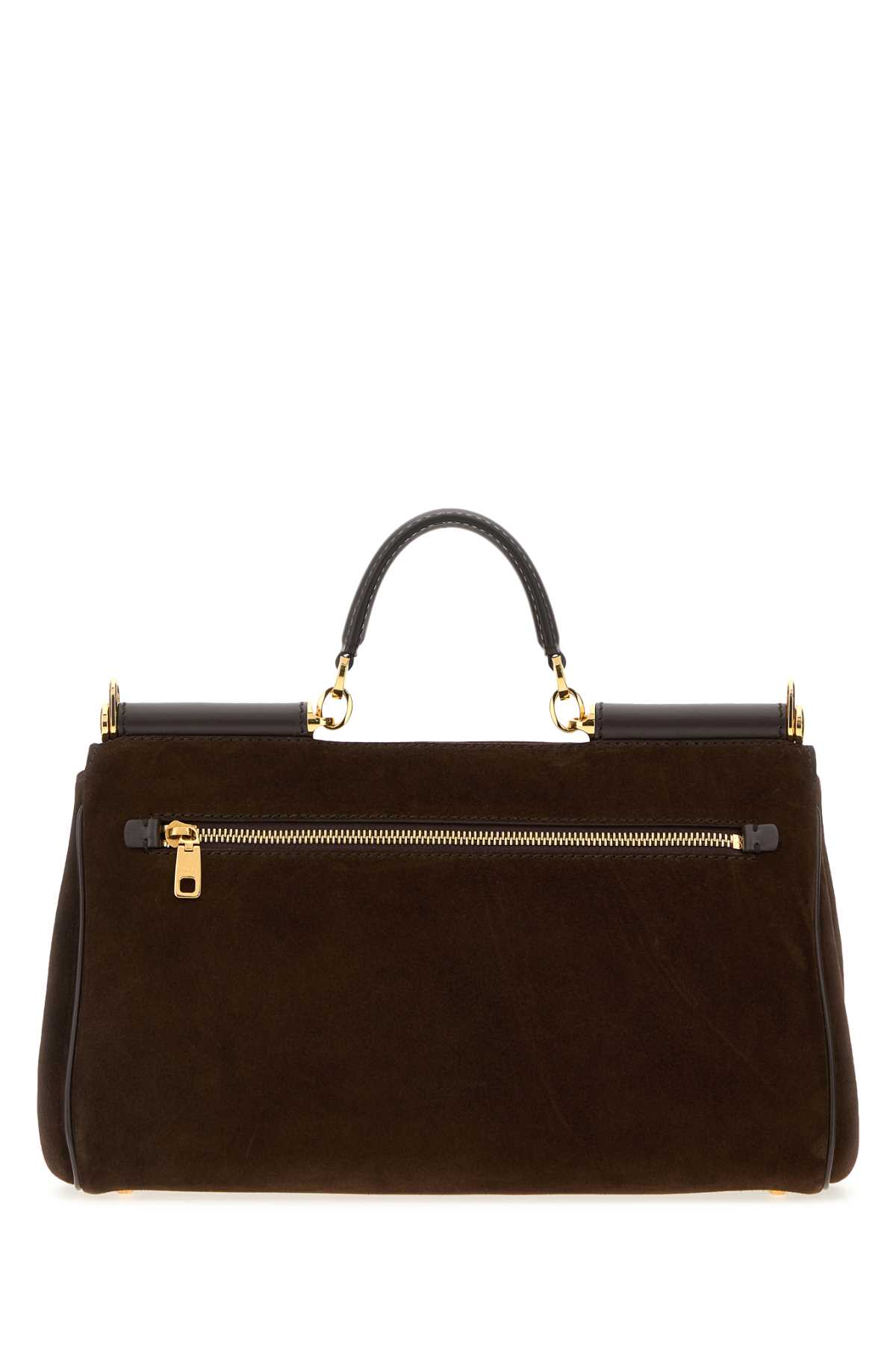 Dolce & Gabbana Brown Suede My Sicily Handbag In Brown