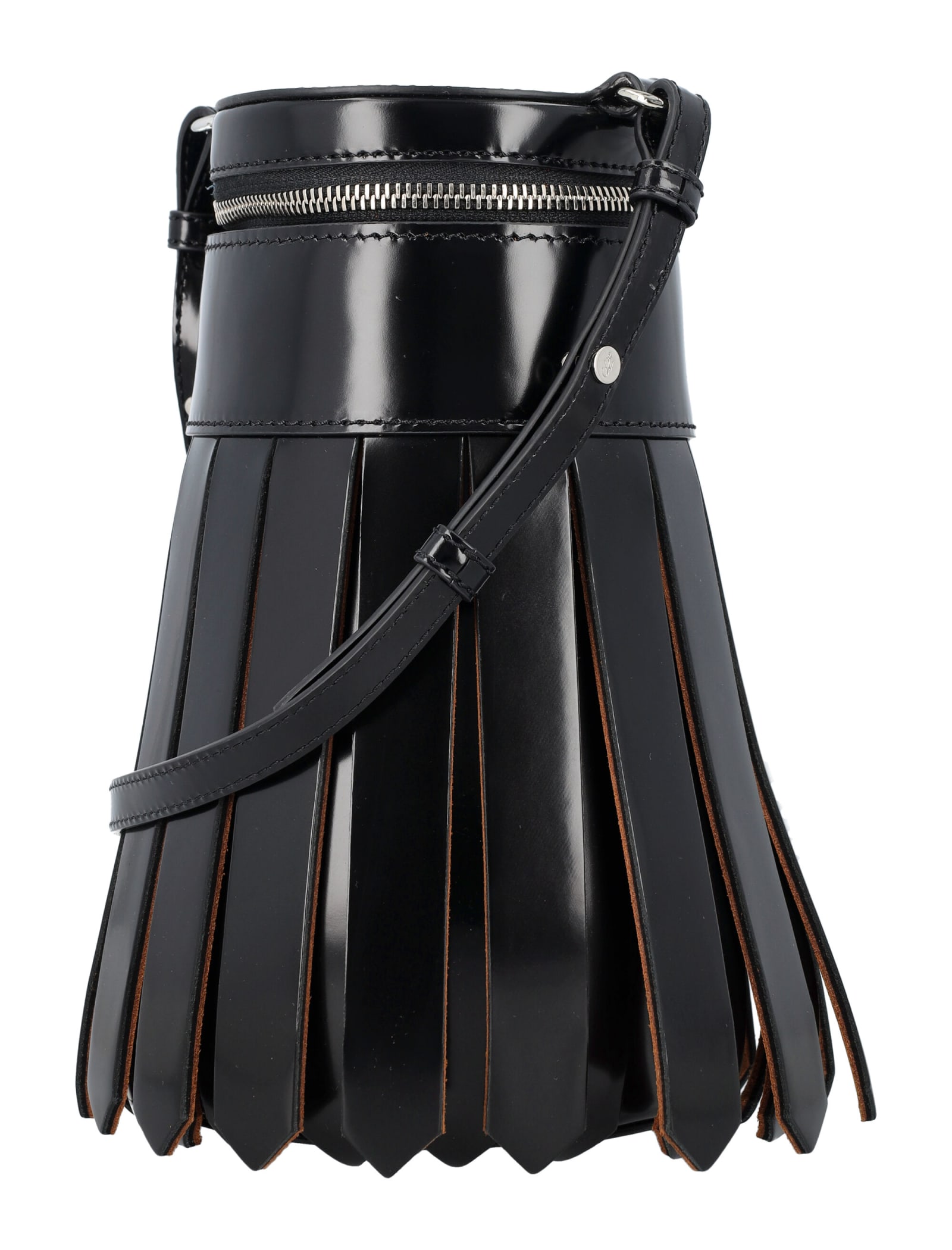 Shop Jw Anderson Tassel Bag In Black