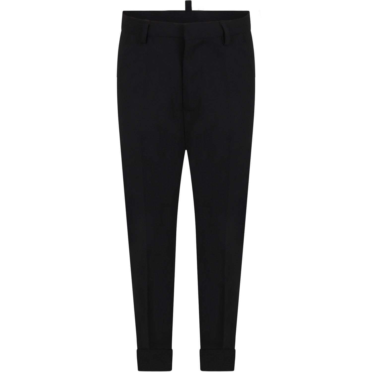 Dsquared2 Black Pants For Boy With Logo
