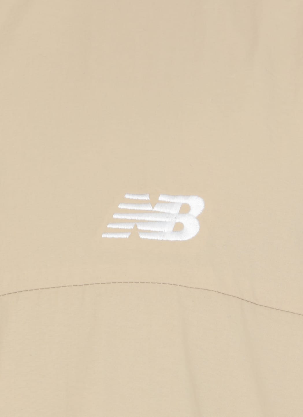 Shop New Balance Waterproof Jacket With Logo In Beige