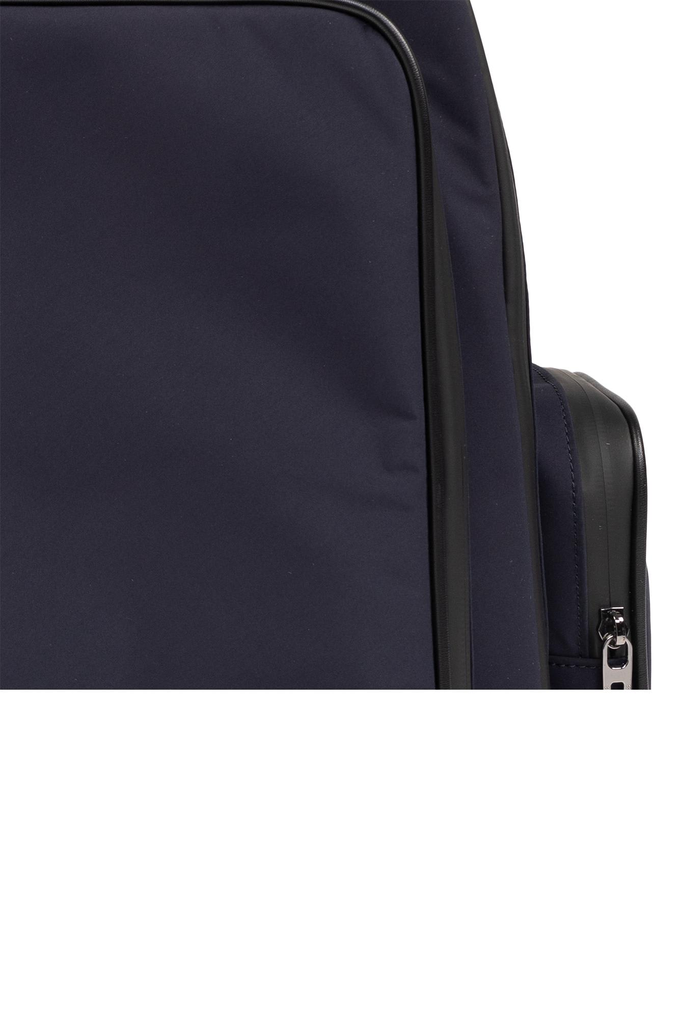 Shop Emporio Armani Backpack With Logo In Blu