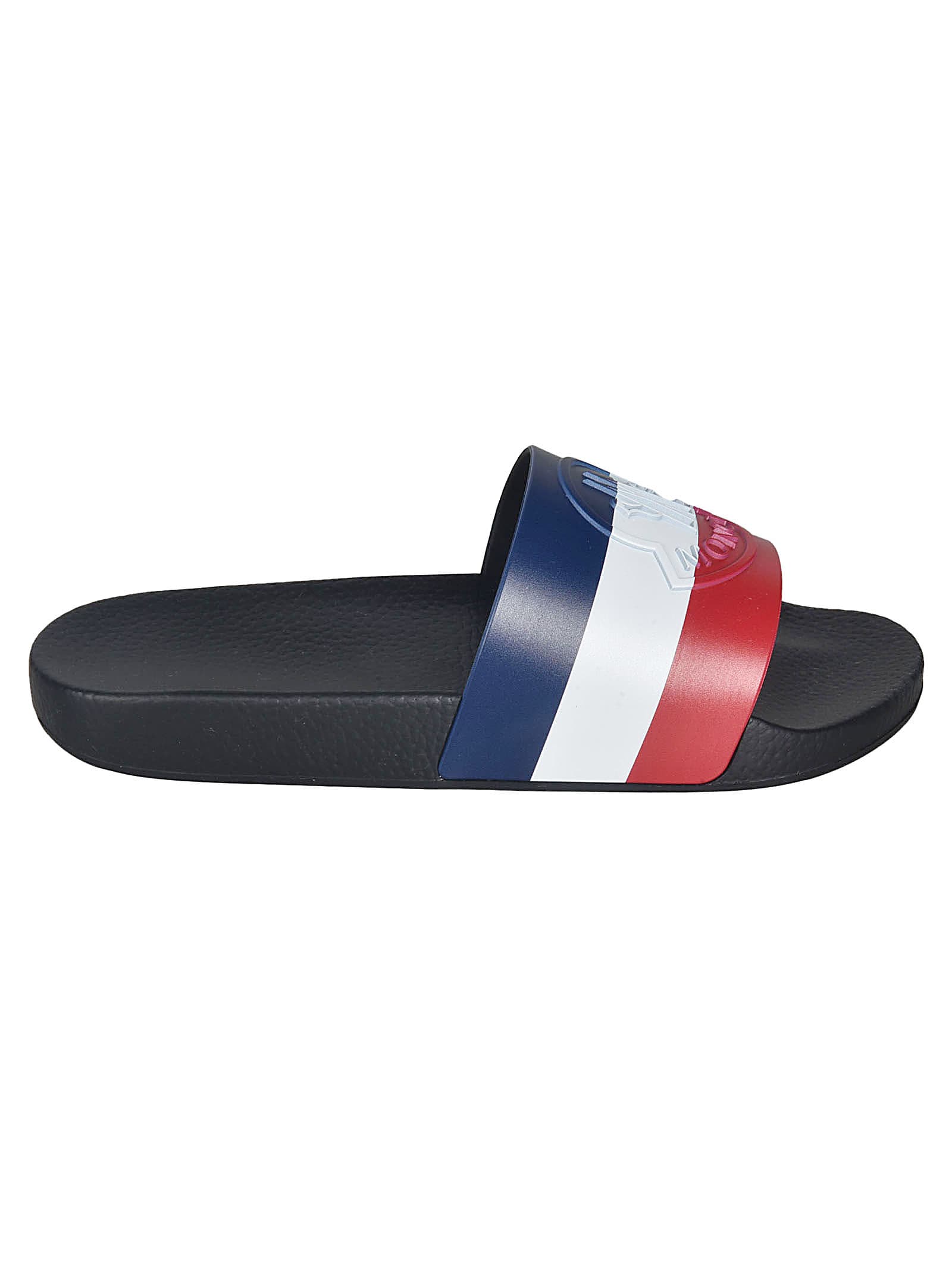 MONCLER EMBOSSED LOGO SLIDERS,11292478