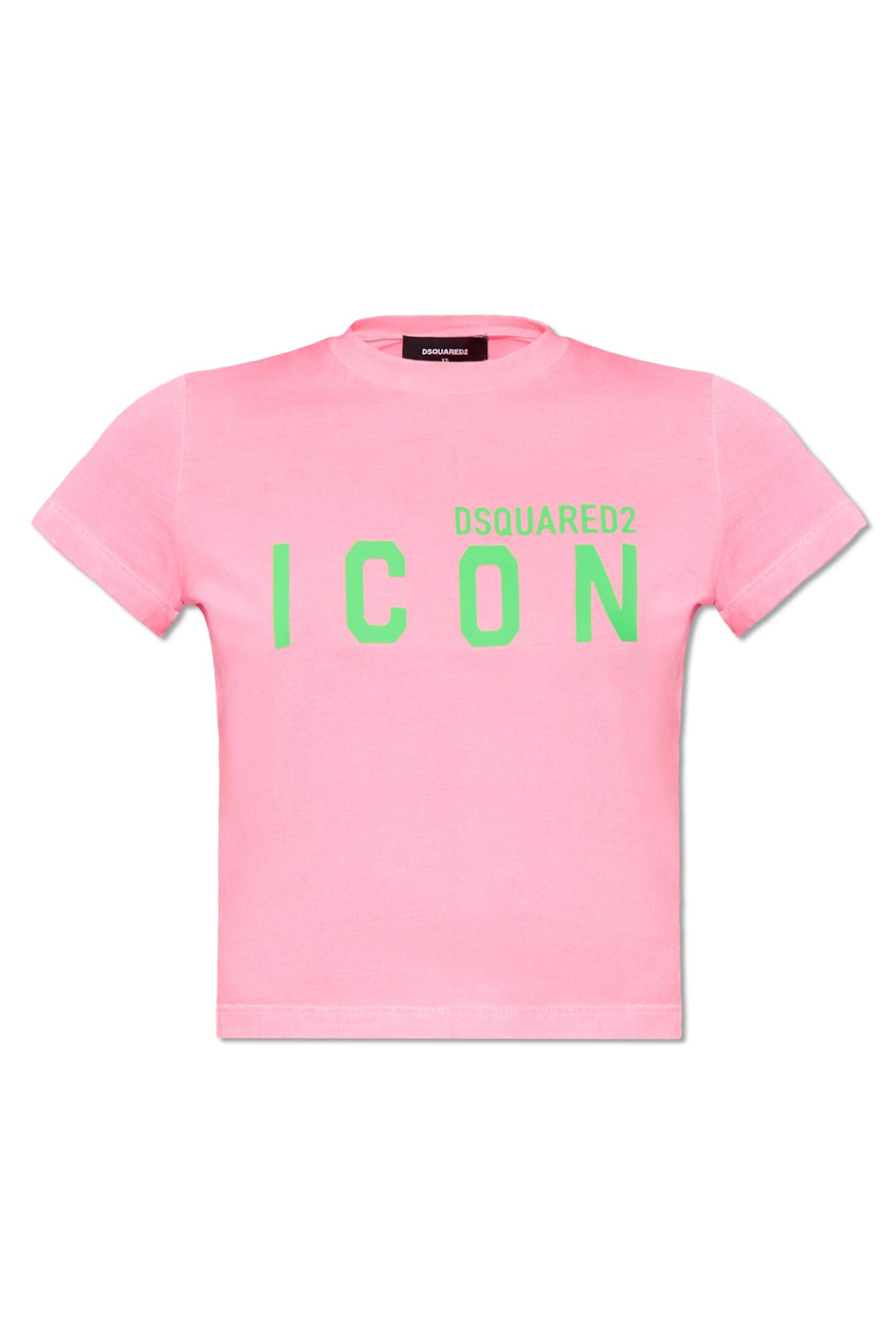 Shop Dsquared2 T-shirt With Logo In Pink
