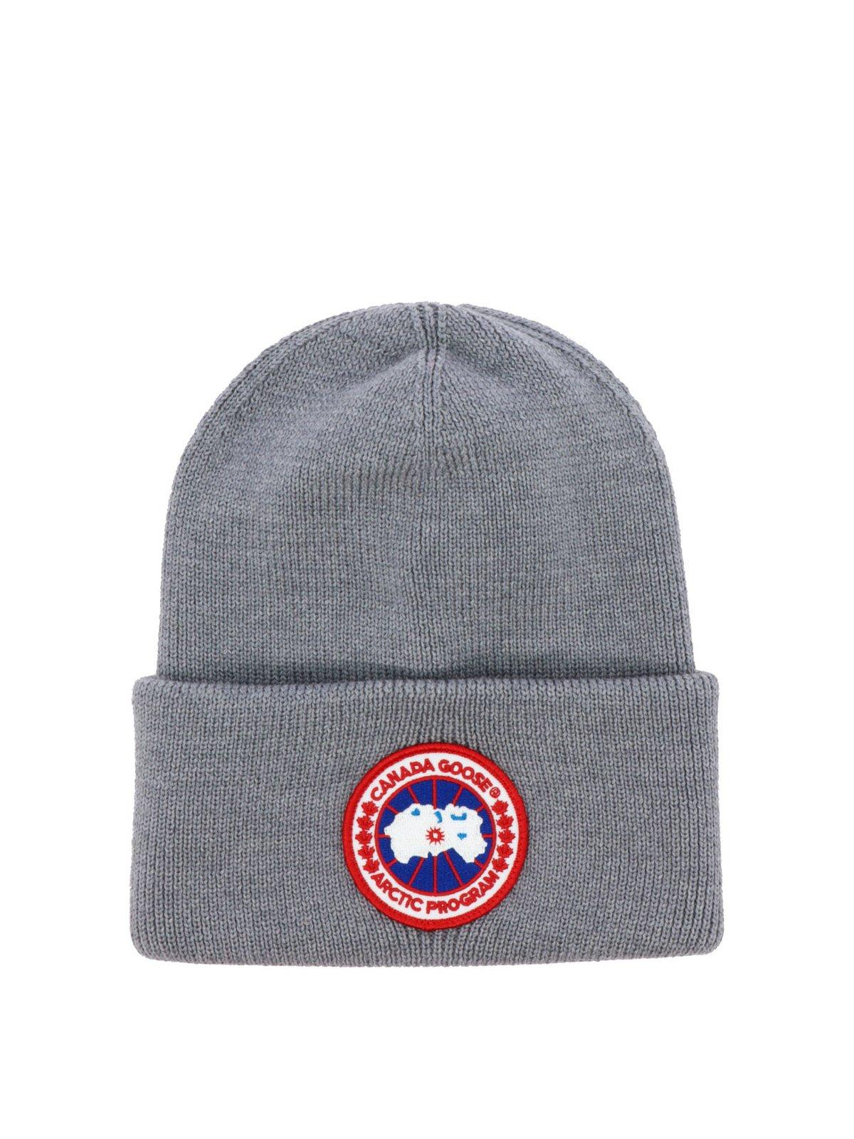Canada Goose Logo Embroidered Beanie