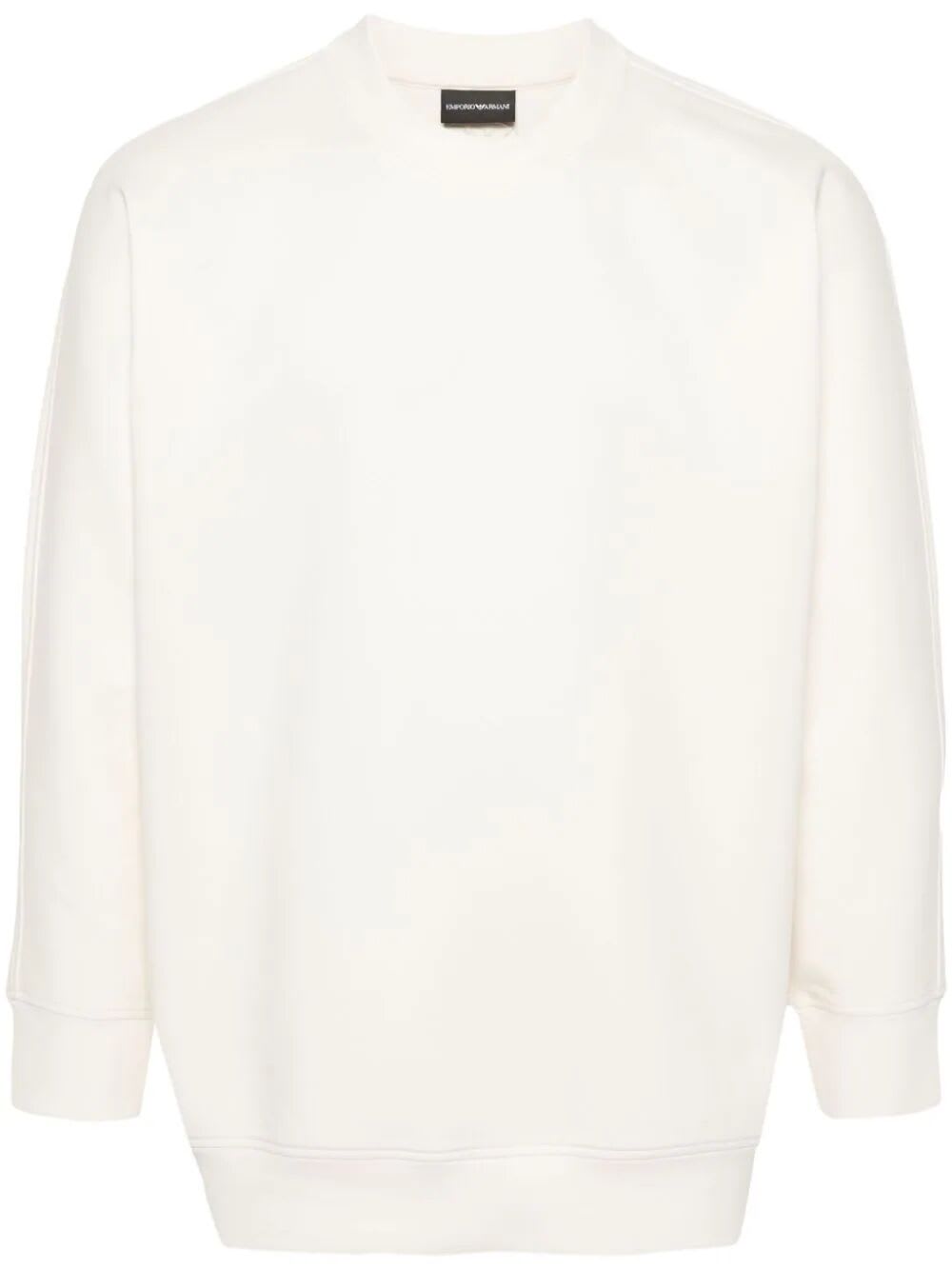 Shop Emporio Armani Sweatshirt In Vanilla