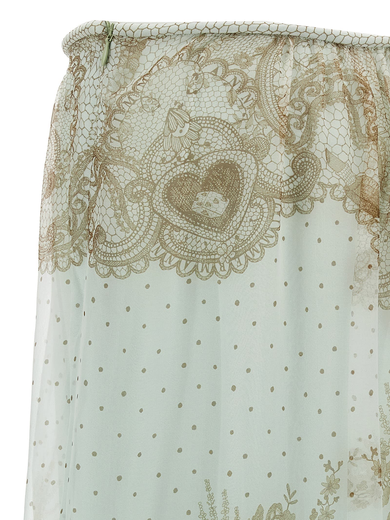 Shop Zimmermann Crush Flutter Maxi Skirt In Green