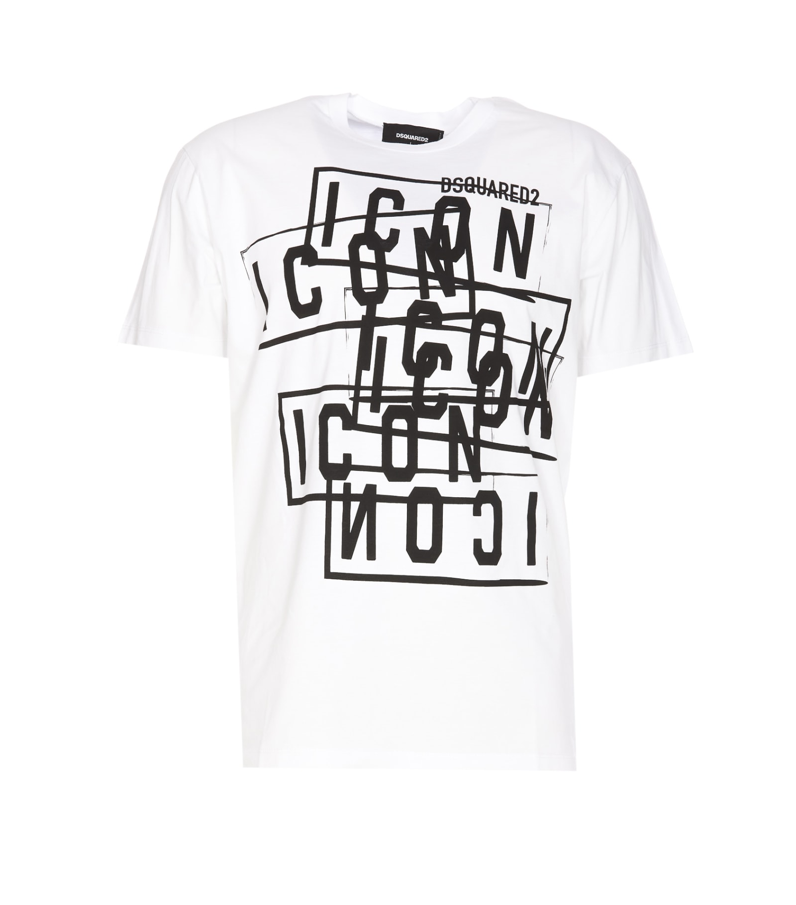 Shop Dsquared2 Icon Logo T-shirt In White