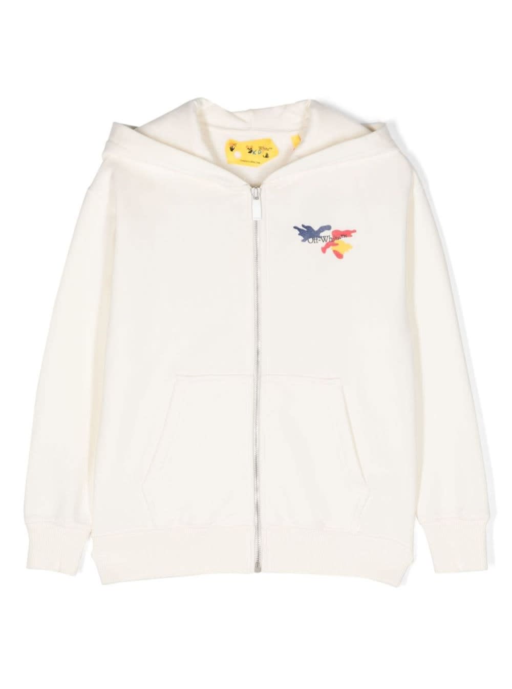 Shop Off-white Arrow Camou Hoodie Zip In White