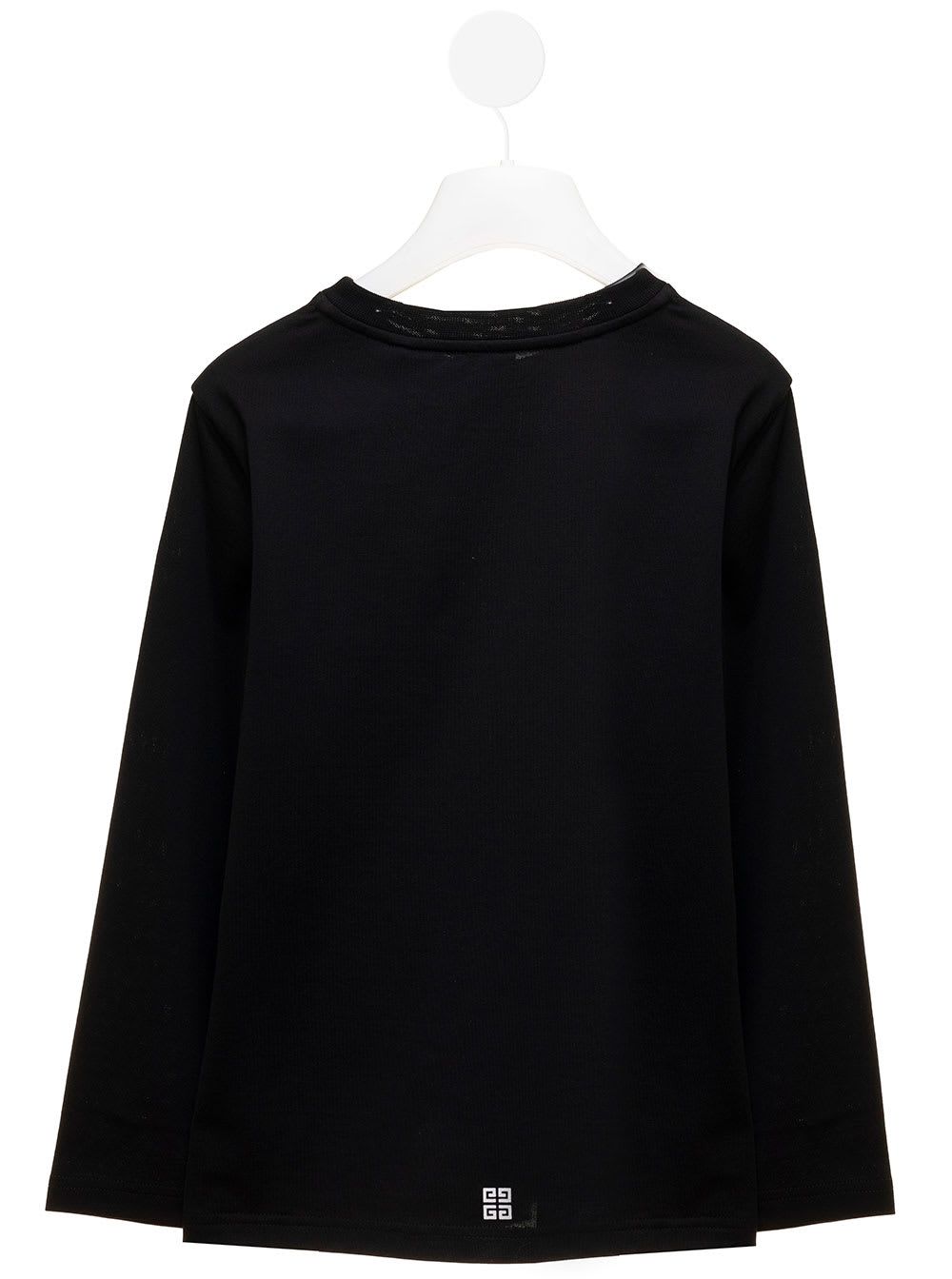 Shop Givenchy Black Cotton Long Sleeved T-shirt With 4g Print Kids Boy