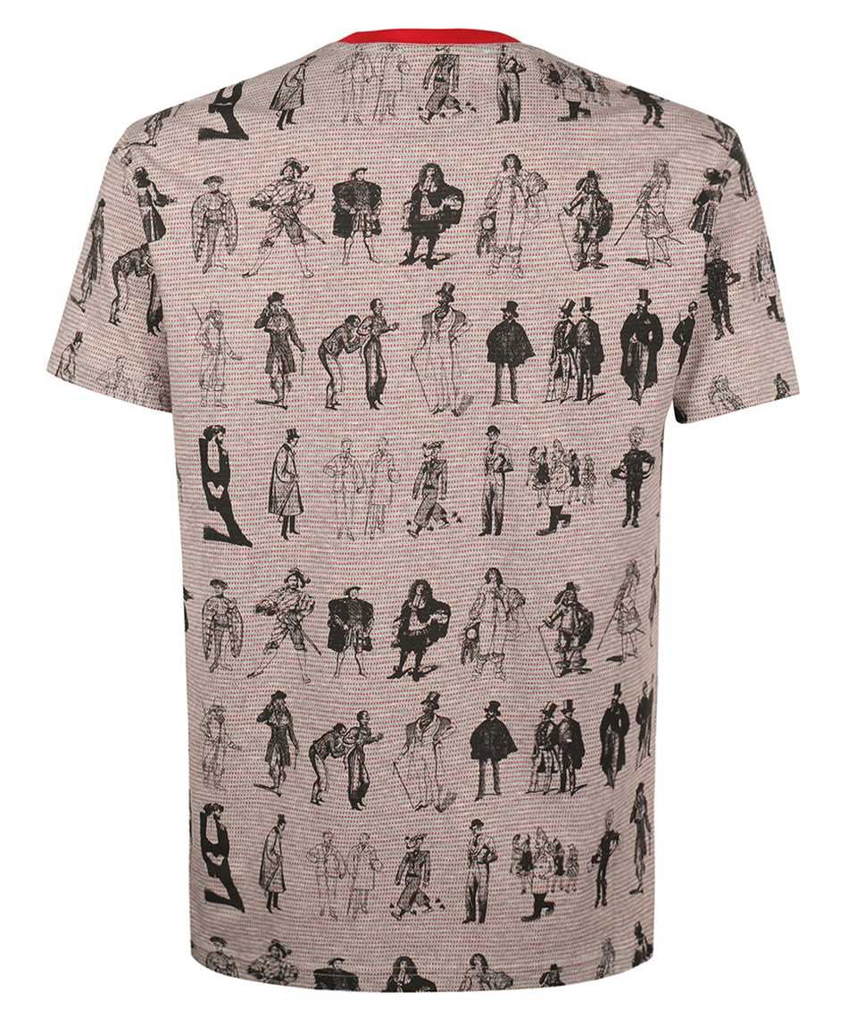 Vivienne Westwood Evolution Of Man-print Crew-neck T-shirt In Gray