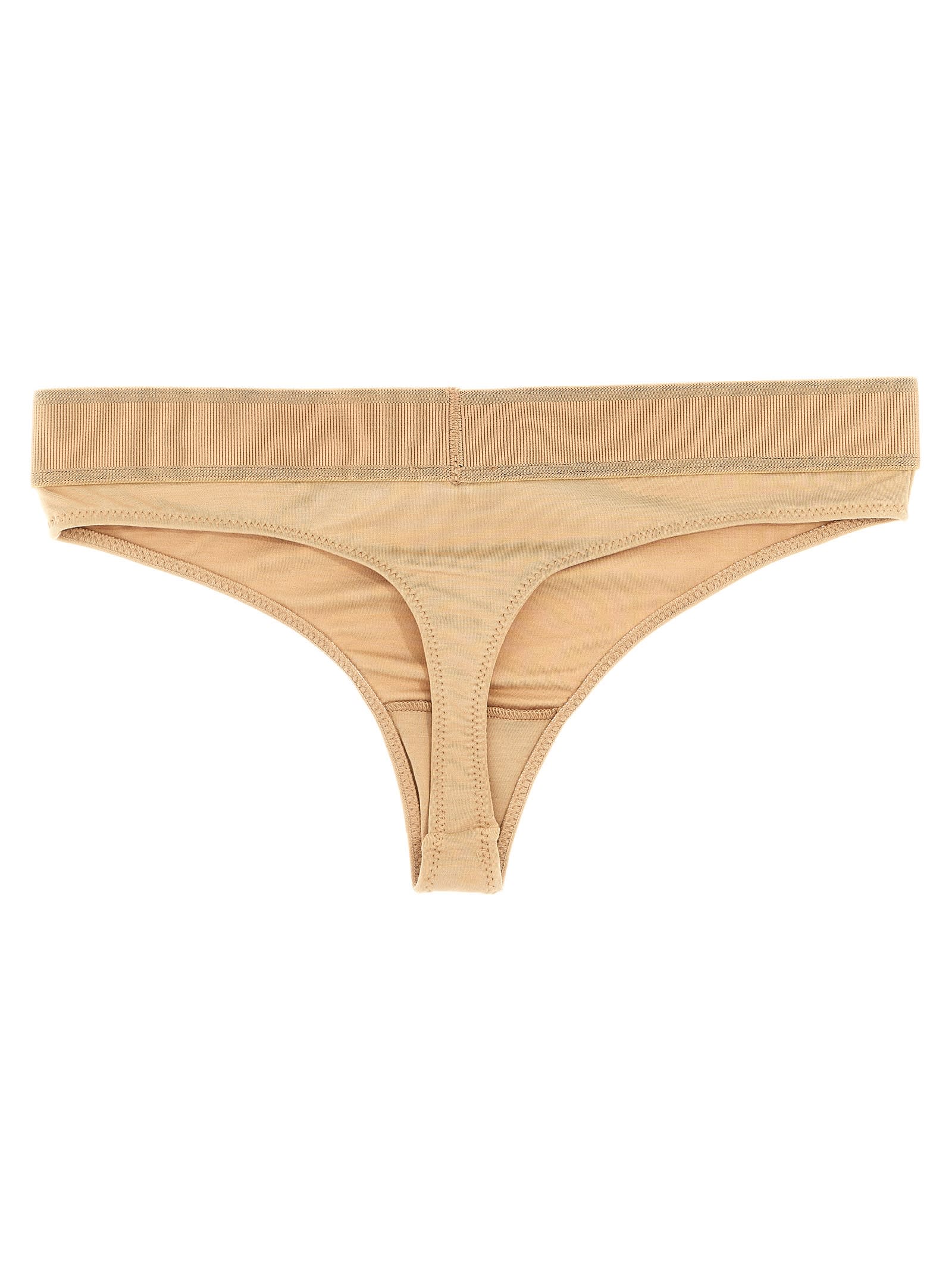 Tom Ford Thong Briefs Seamless Elastic Waistband In Neutral