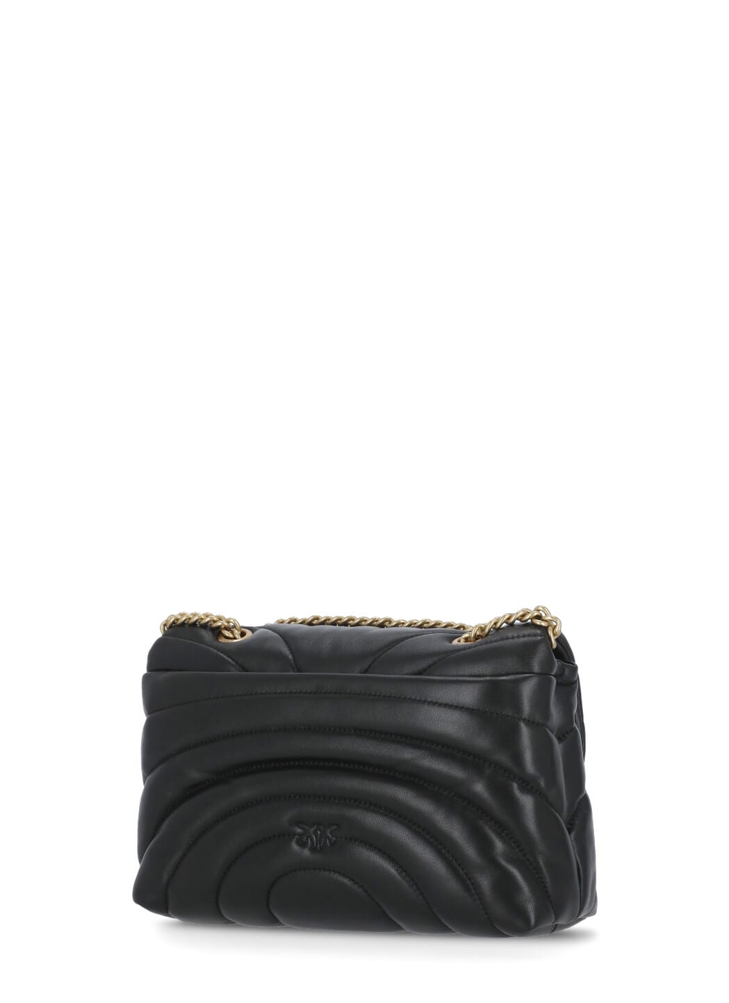 Shop Pinko Classic Love Puff Bag In Black