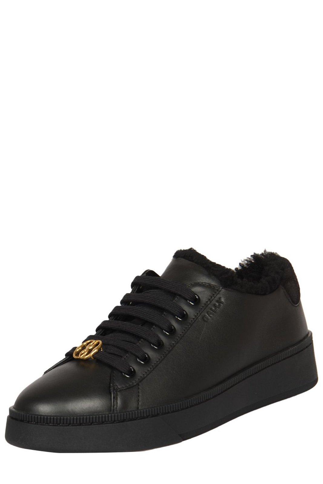 Shop Bally Lace-up Low-top Sneakers In Black