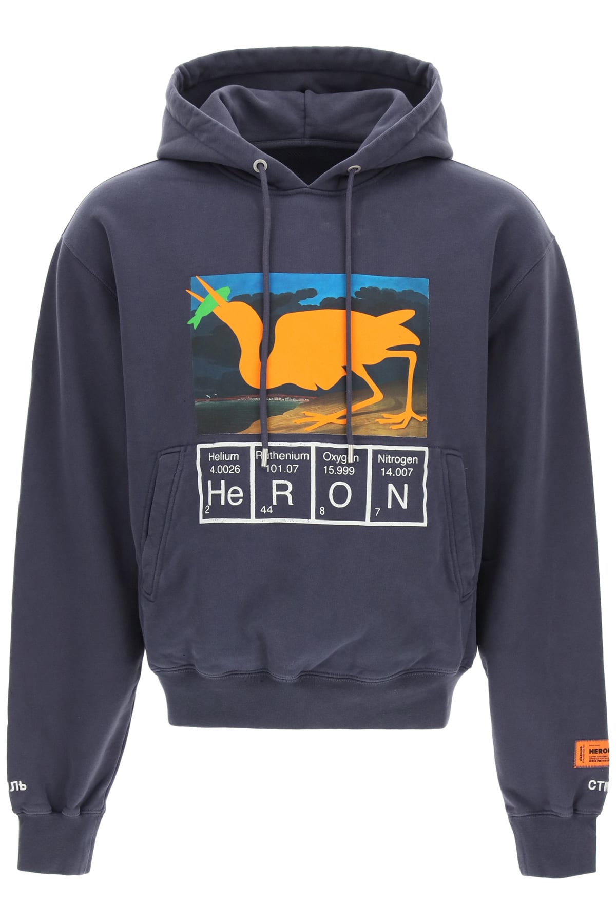 HERON PRESTON periodic heron hoodie