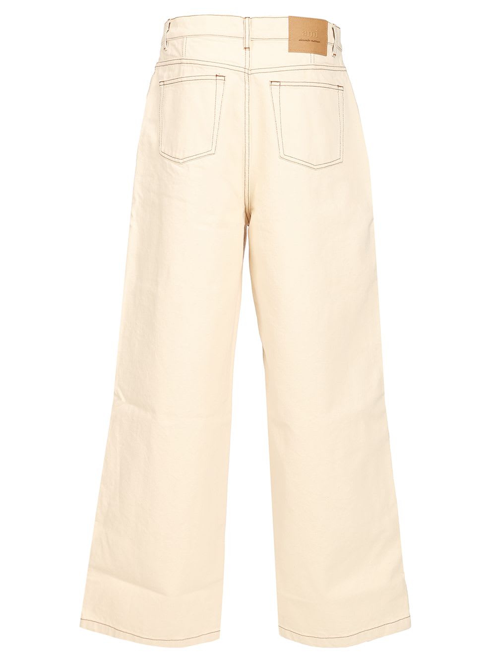 Shop Ami Alexandre Mattiussi Wide Leg Jeans