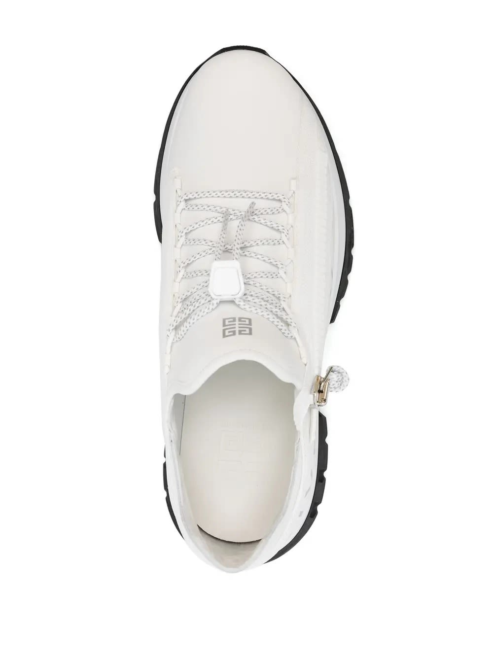 Shop Givenchy Specter Running Sneakers In White Leather With Zip