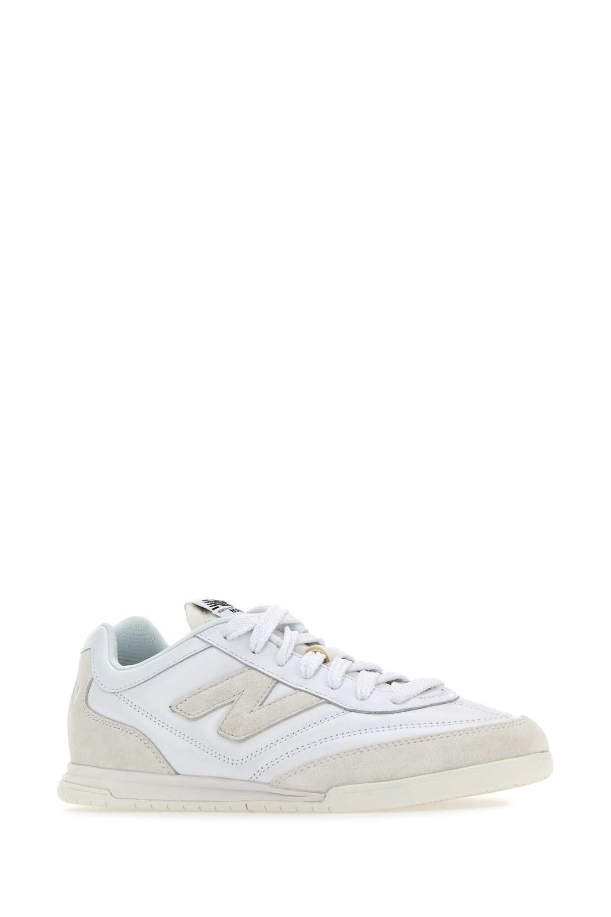 Shop Junya Watanabe White Leather  X New Balance Sneakers