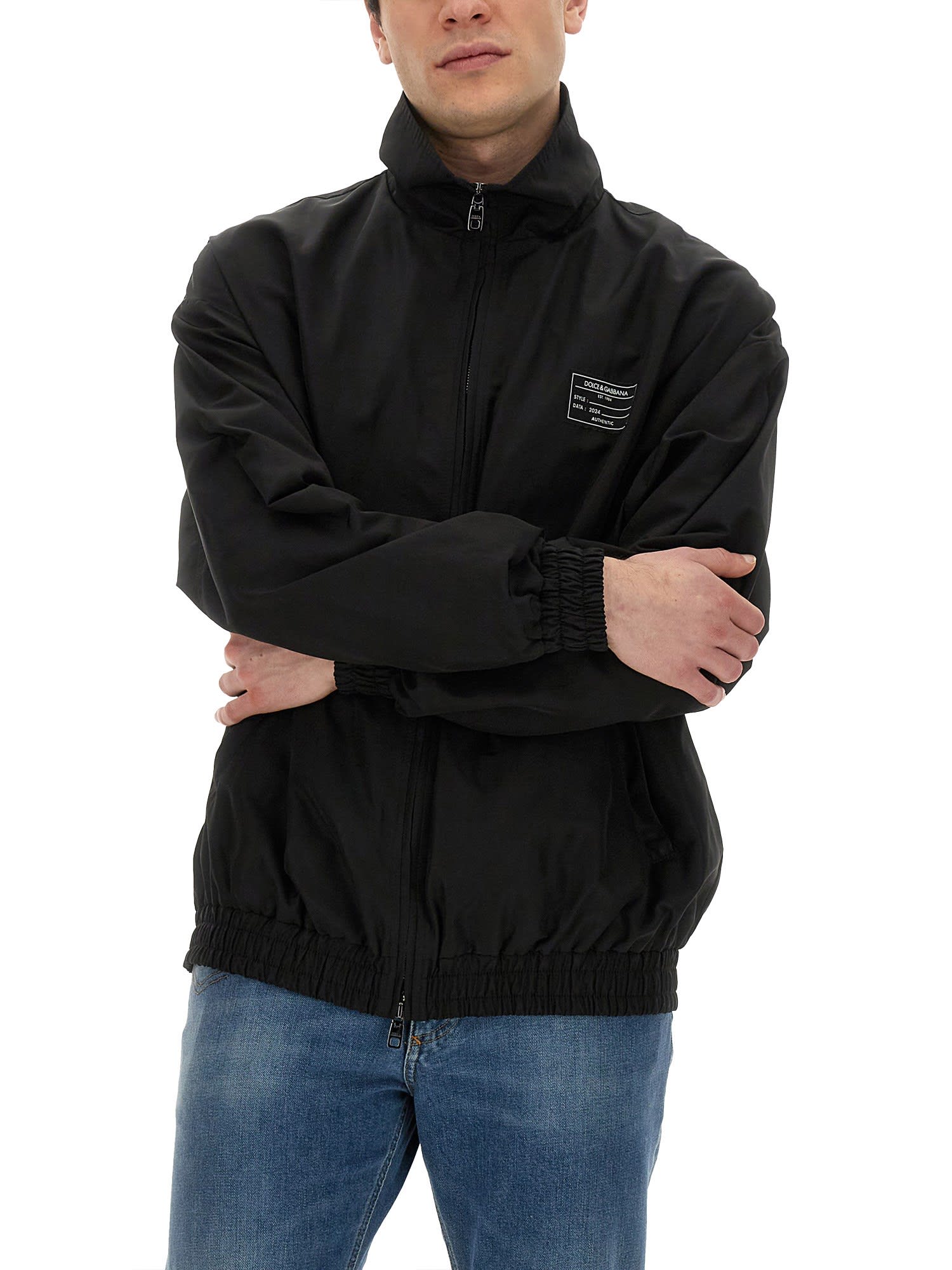 Dolce & Gabbana Hooded Jacket In Black