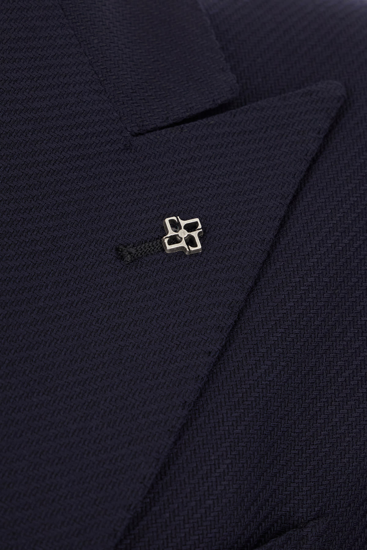 Shop Tagliatore Midnight Blue Wool Blend Blazer
