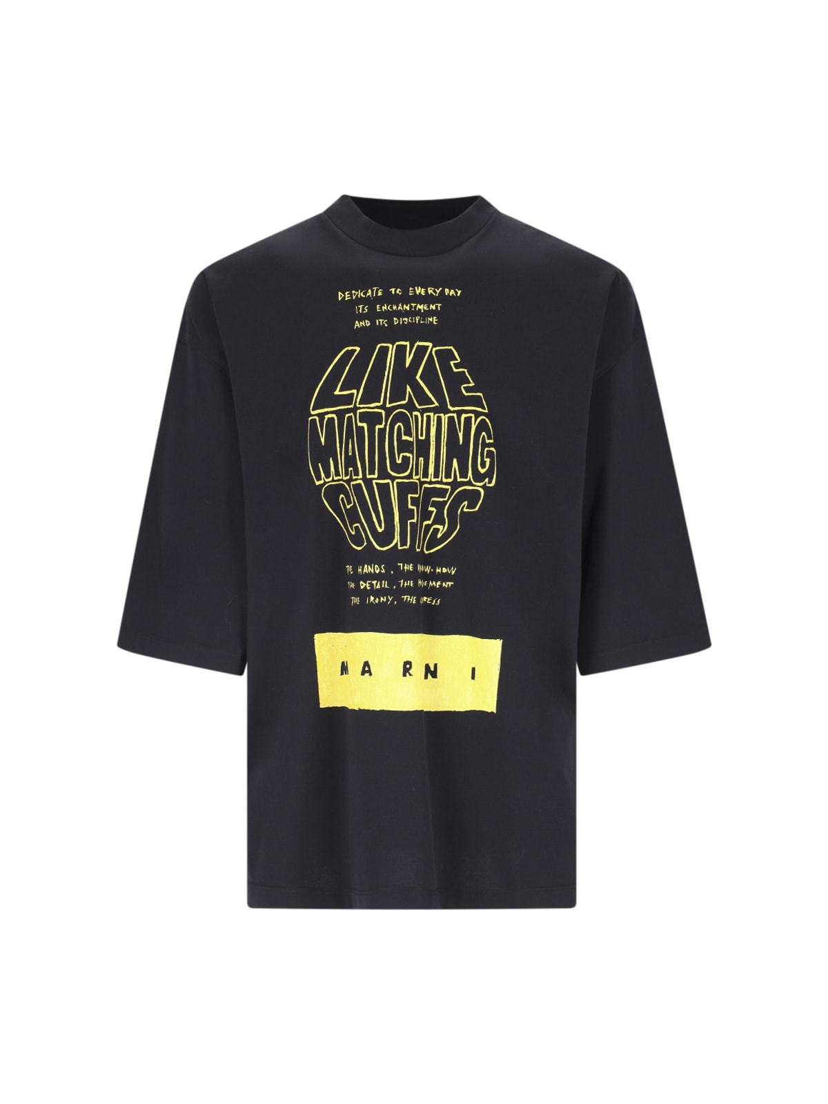 Shop Marni Maxi Print T-shirt In Black