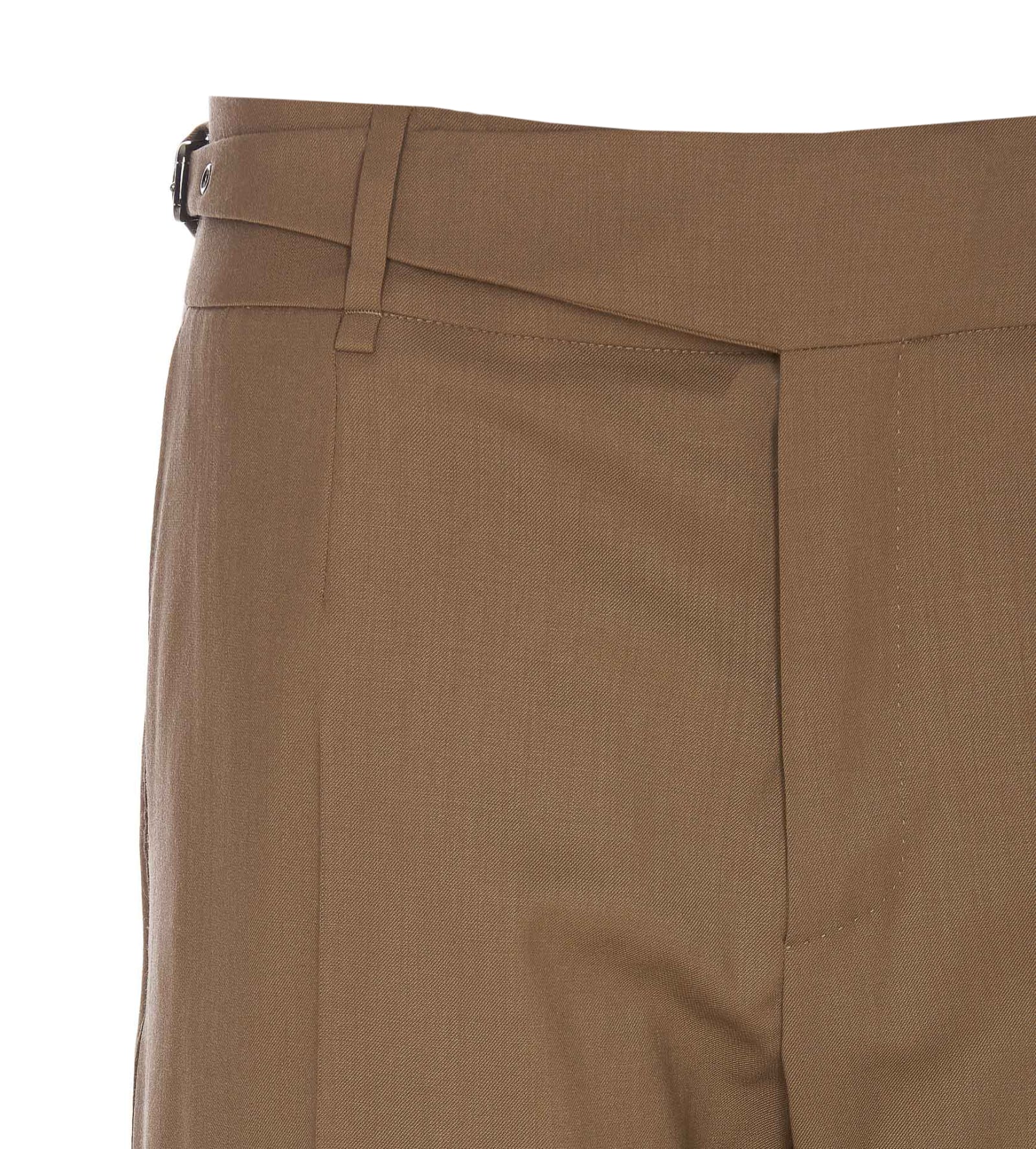 Shop Dolce & Gabbana Tailored Trousers In Brown