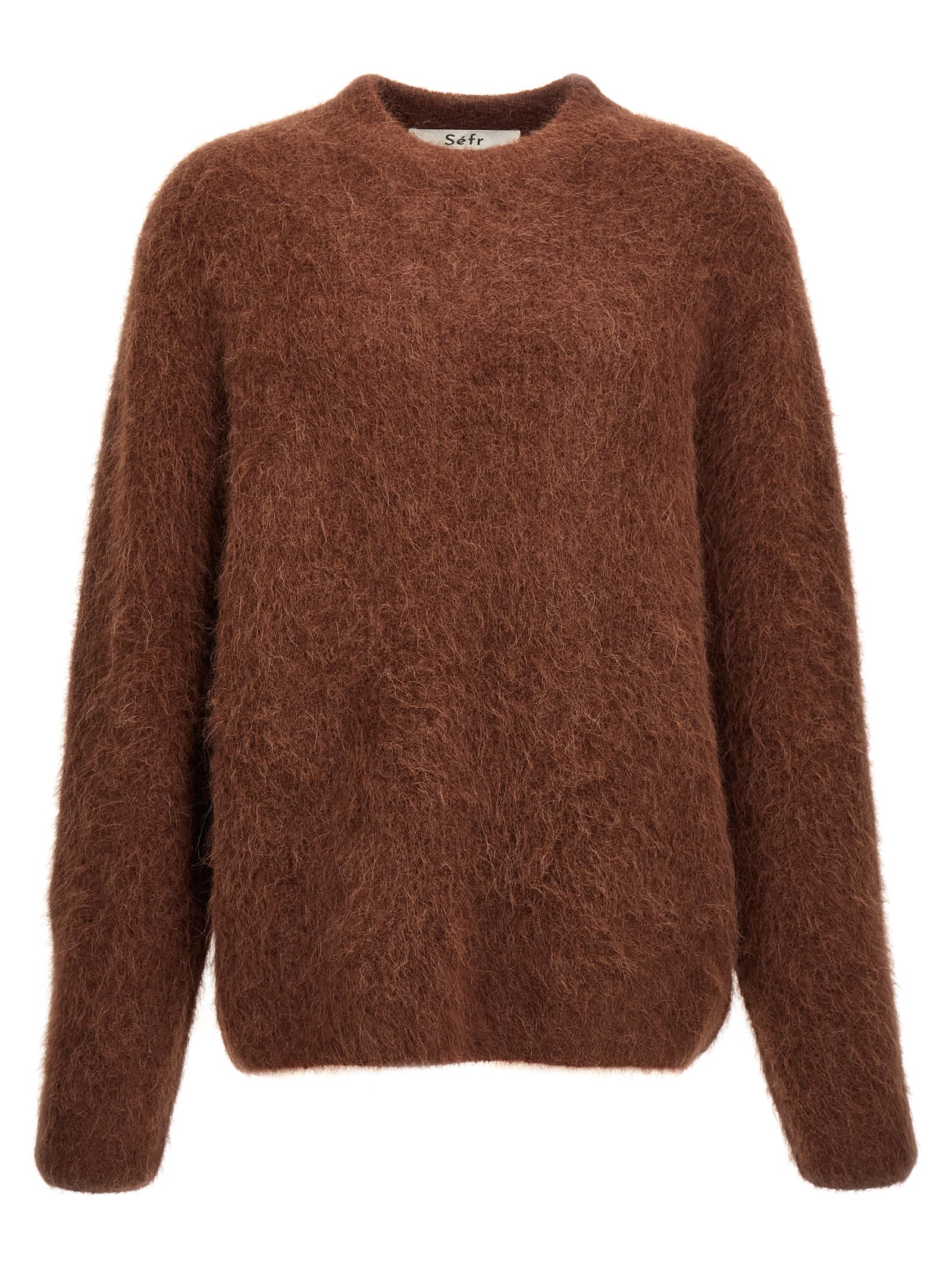 Shop Séfr Haru Sweater In Brown