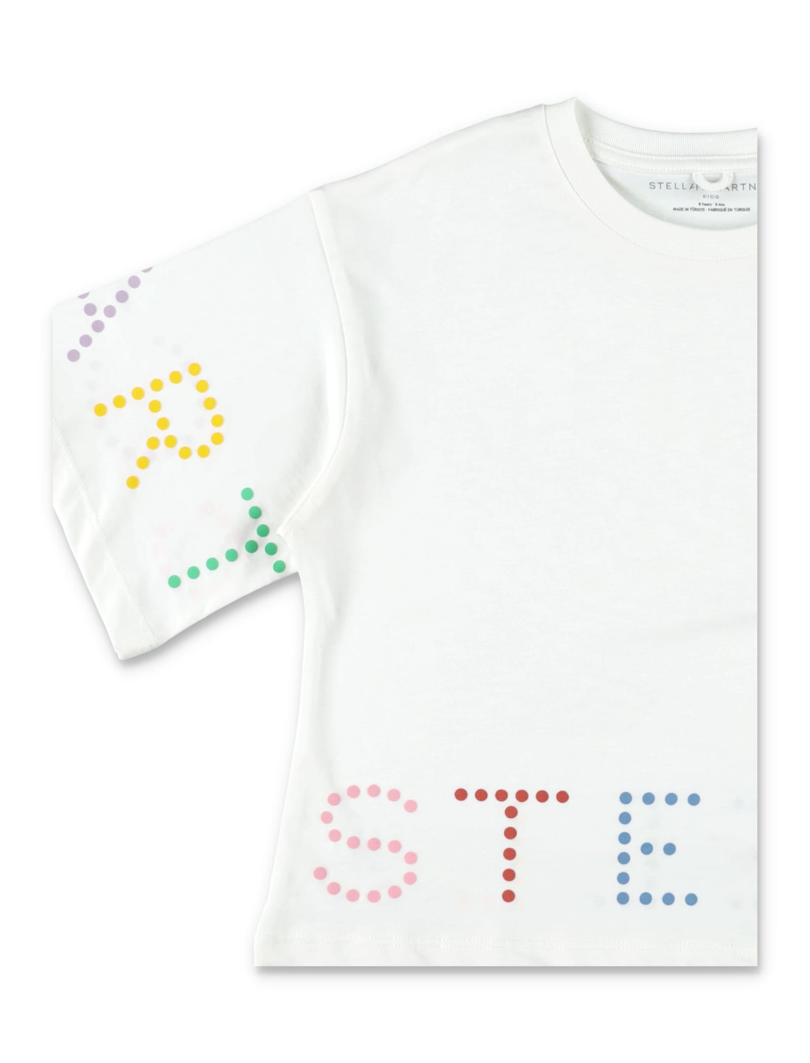 Shop Stella Mccartney Cropped Logo T-shirt In White