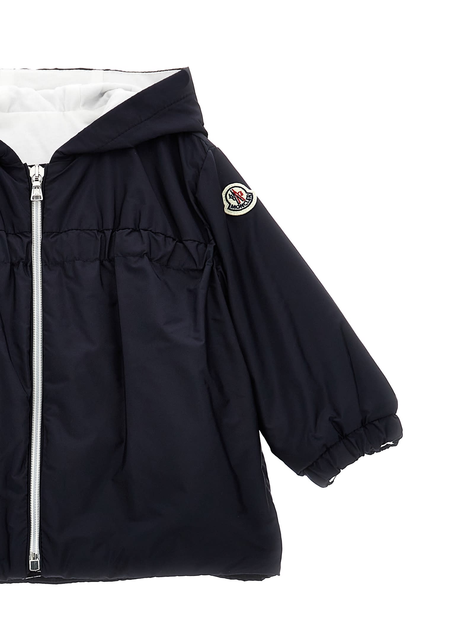 Shop Moncler Raka Hooded Jacket In Blue