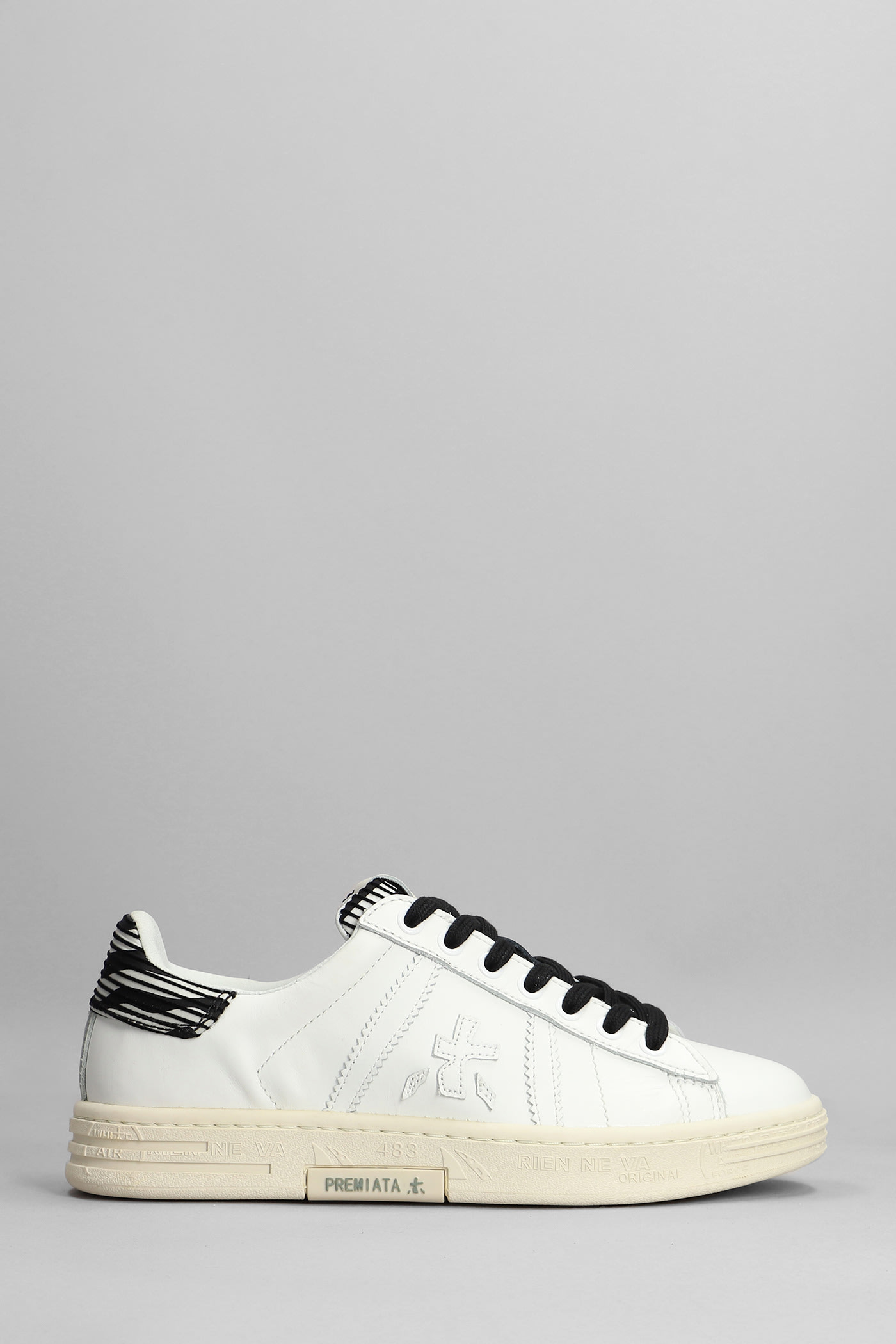 Premiata Russel Sneakers In White Leather