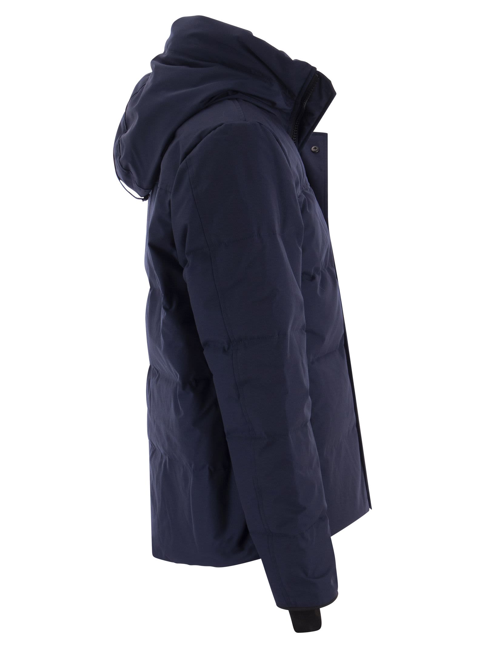 Shop Canada Goose Macmillan - Hooded Parka In Navy Blue